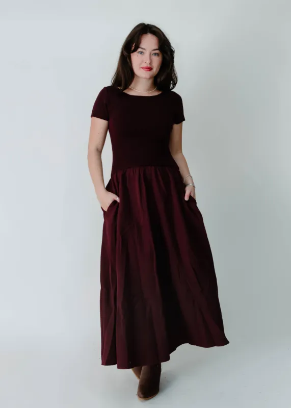Right On Schedule Midi Dress - Maroon sold by Vinnie Louise