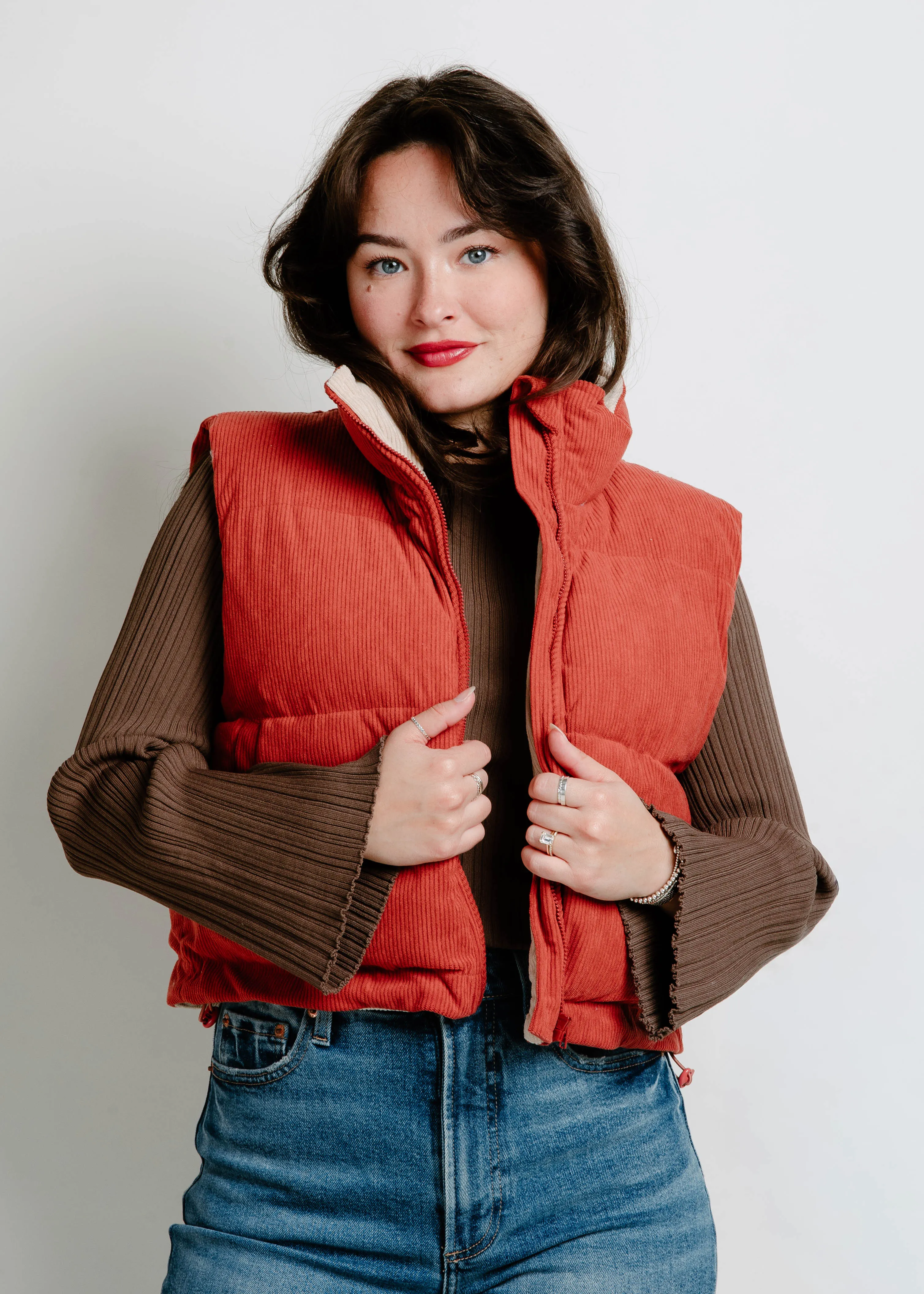 The Oakley Puffer Vest - Red sold by Vinnie Louise product image thumbnail 2