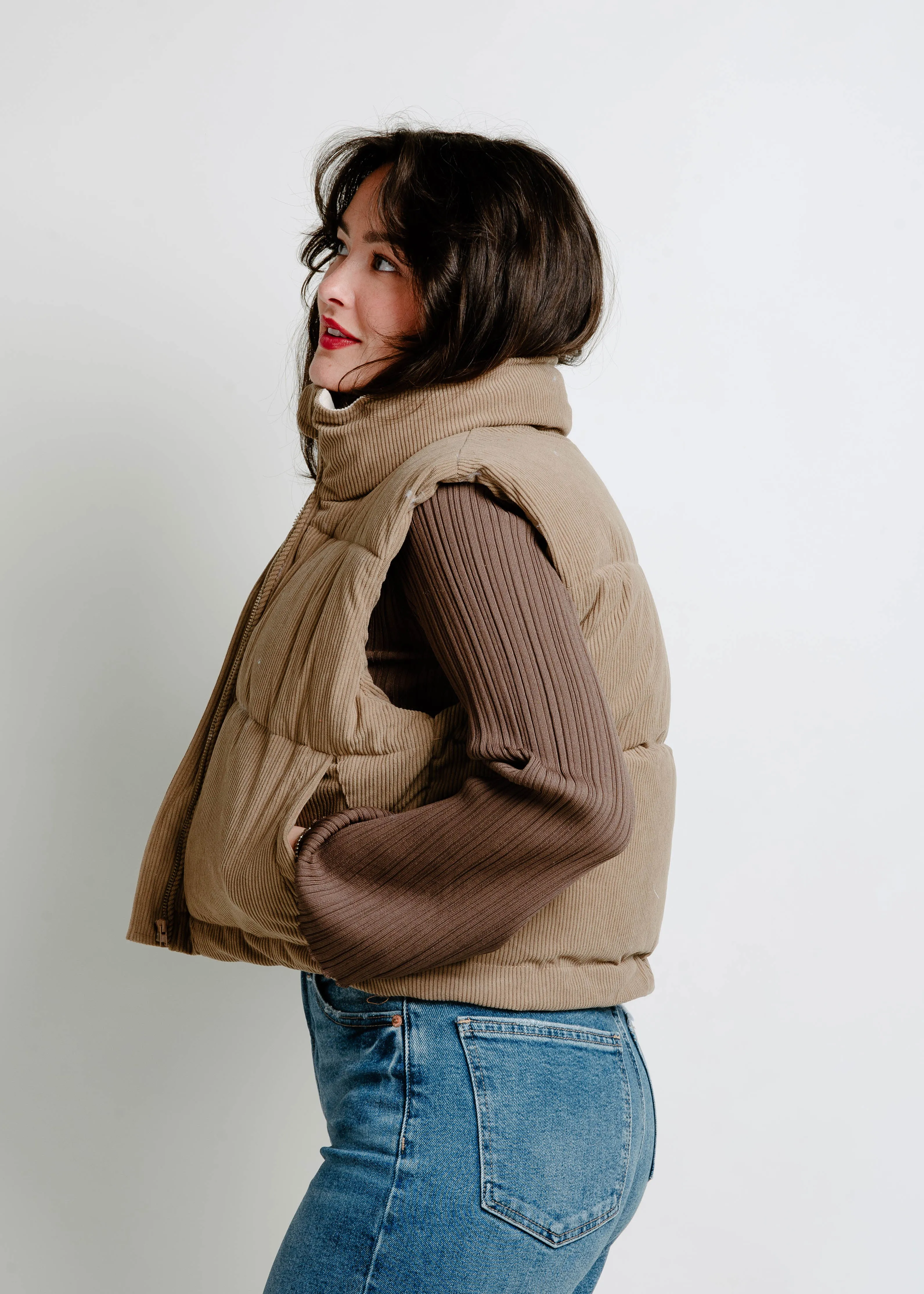 The Oakley Puffer Vest - Camel sold by Vinnie Louise product image thumbnail 3