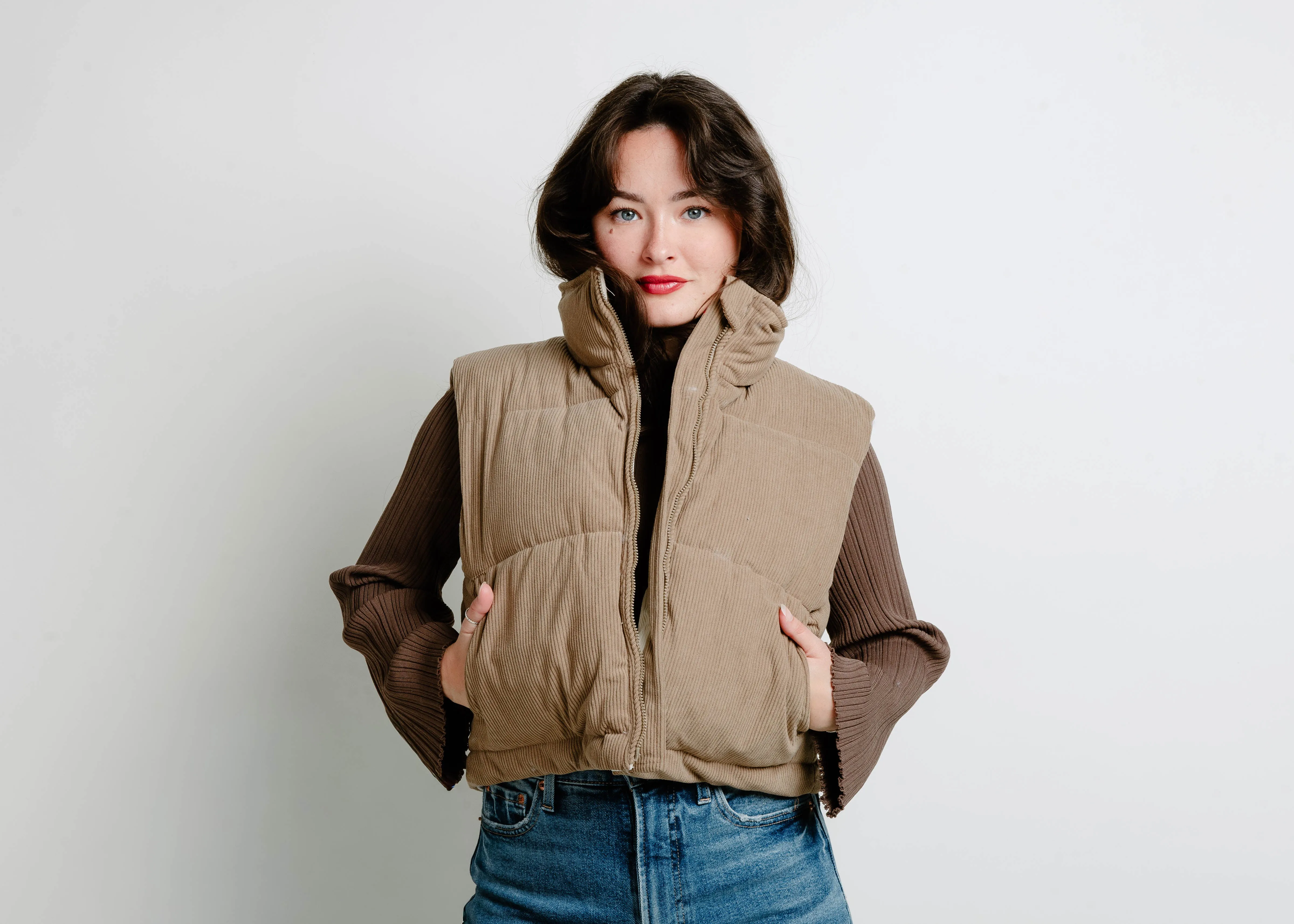 The Oakley Puffer Vest - Camel sold by Vinnie Louise product image thumbnail 2