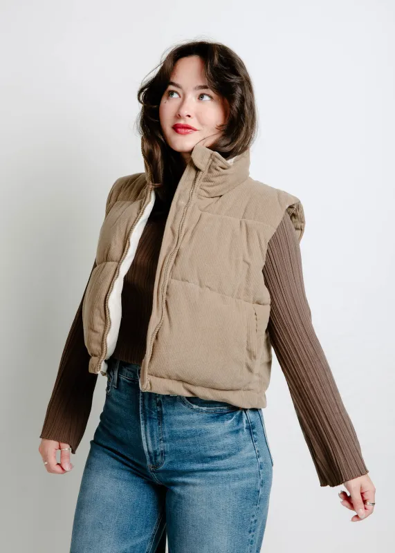 The Oakley Puffer Vest - Camel sold by Vinnie Louise