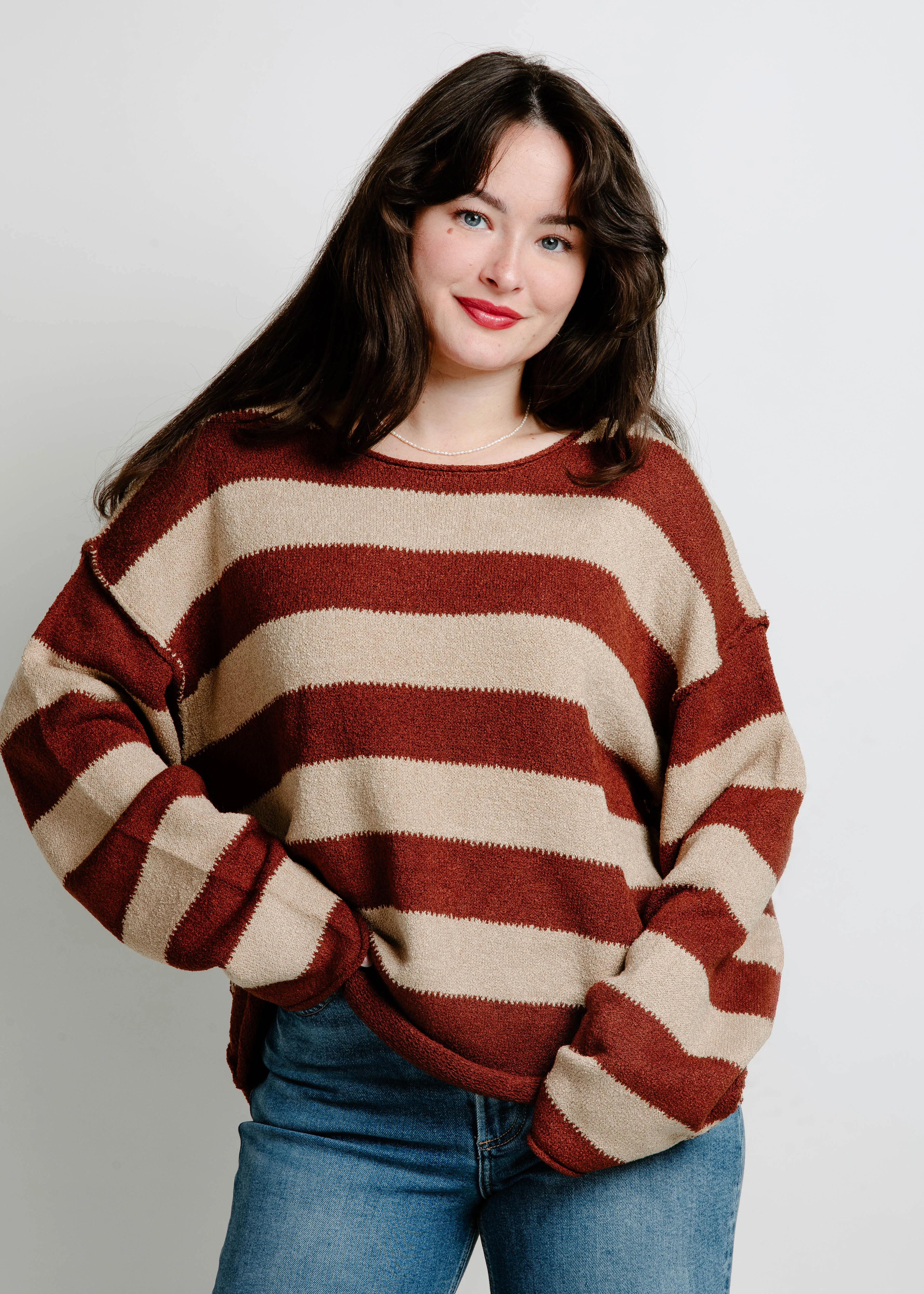 Steal The Show Sweater - Brown sold by Vinnie Louise