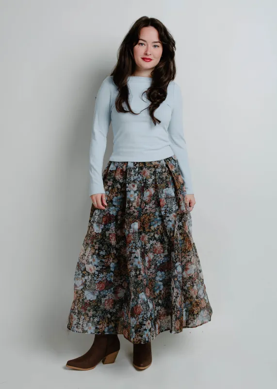 The Nollie Pleated Midi Skirt sold by Vinnie Louise