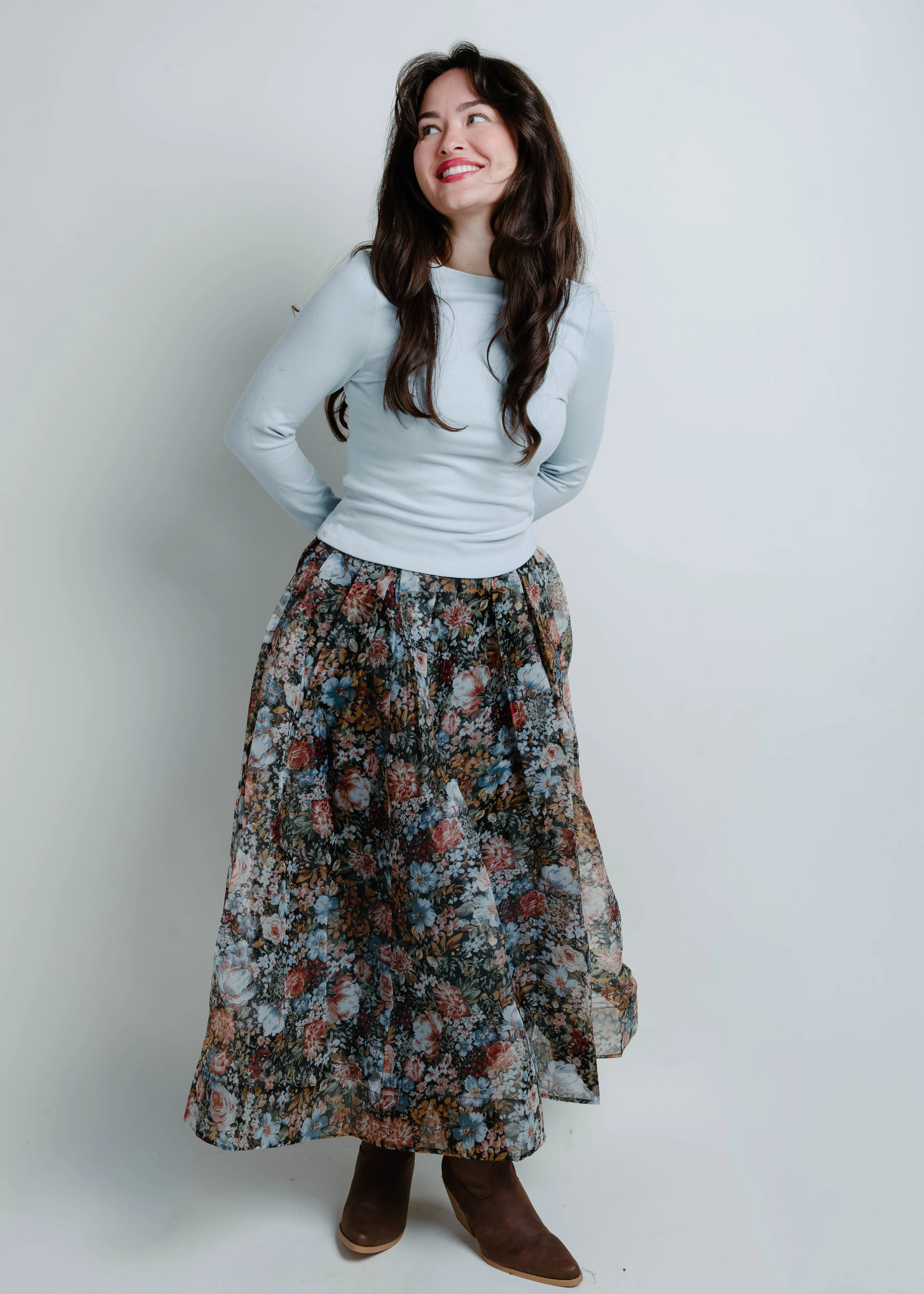 The Nollie Pleated Midi Skirt sold by Vinnie Louise product image thumbnail 3