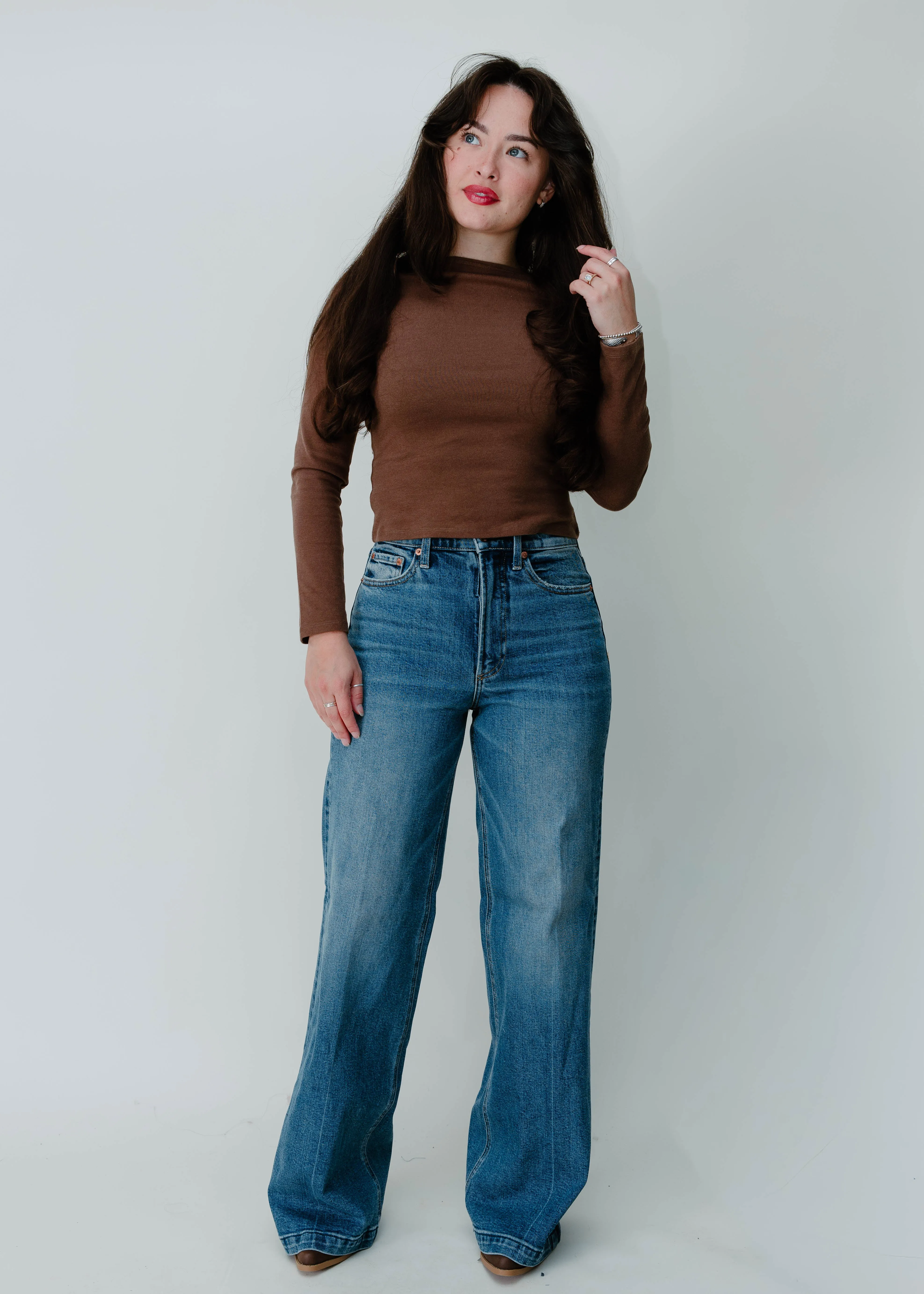 Lana High Rise Wide Leg - Cider sold by Vinnie Louise product image thumbnail 2