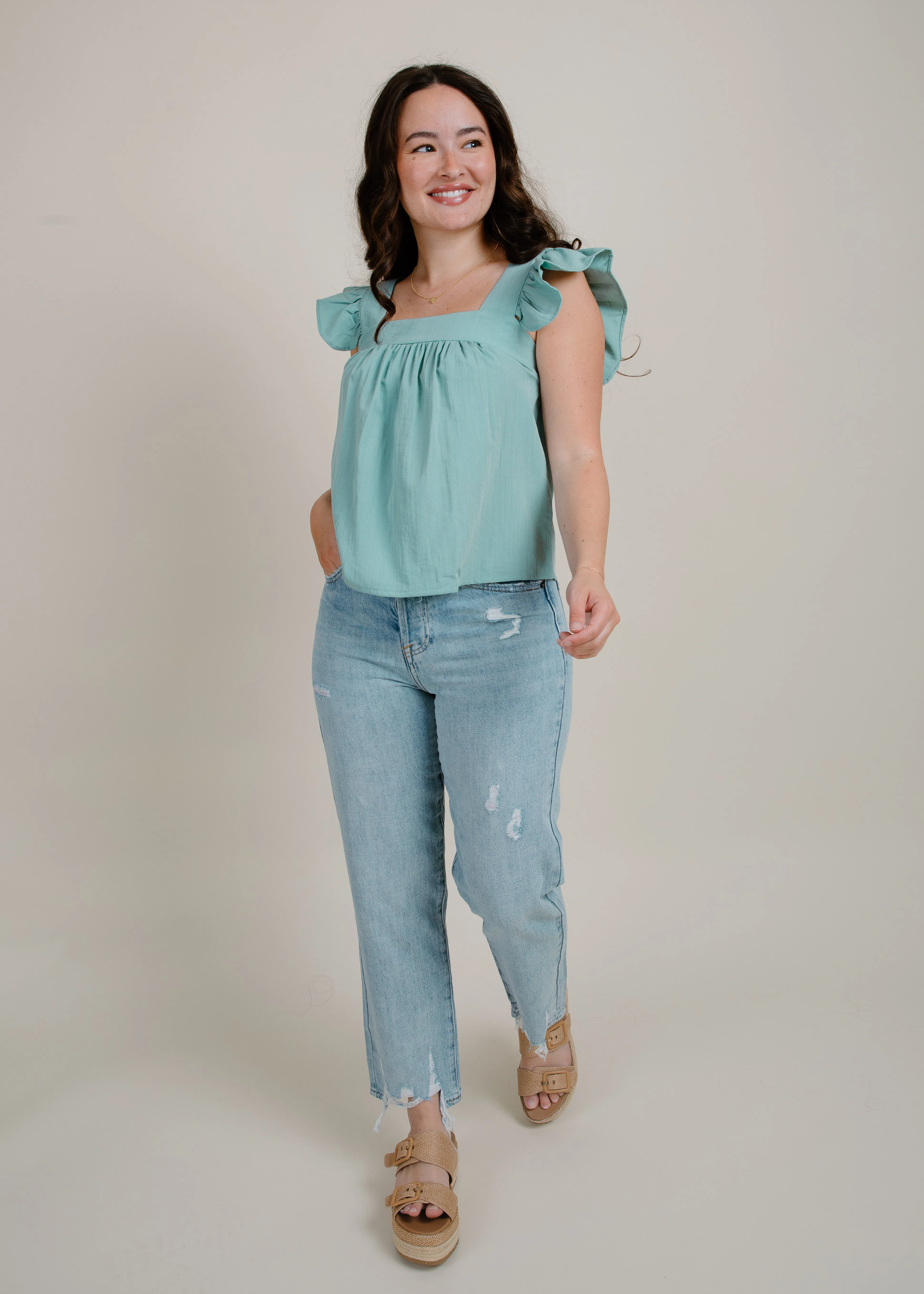 CHARLIE HIGH RISE DENIM - RUTHLESS sold by Vinnie Louise product image thumbnail 5