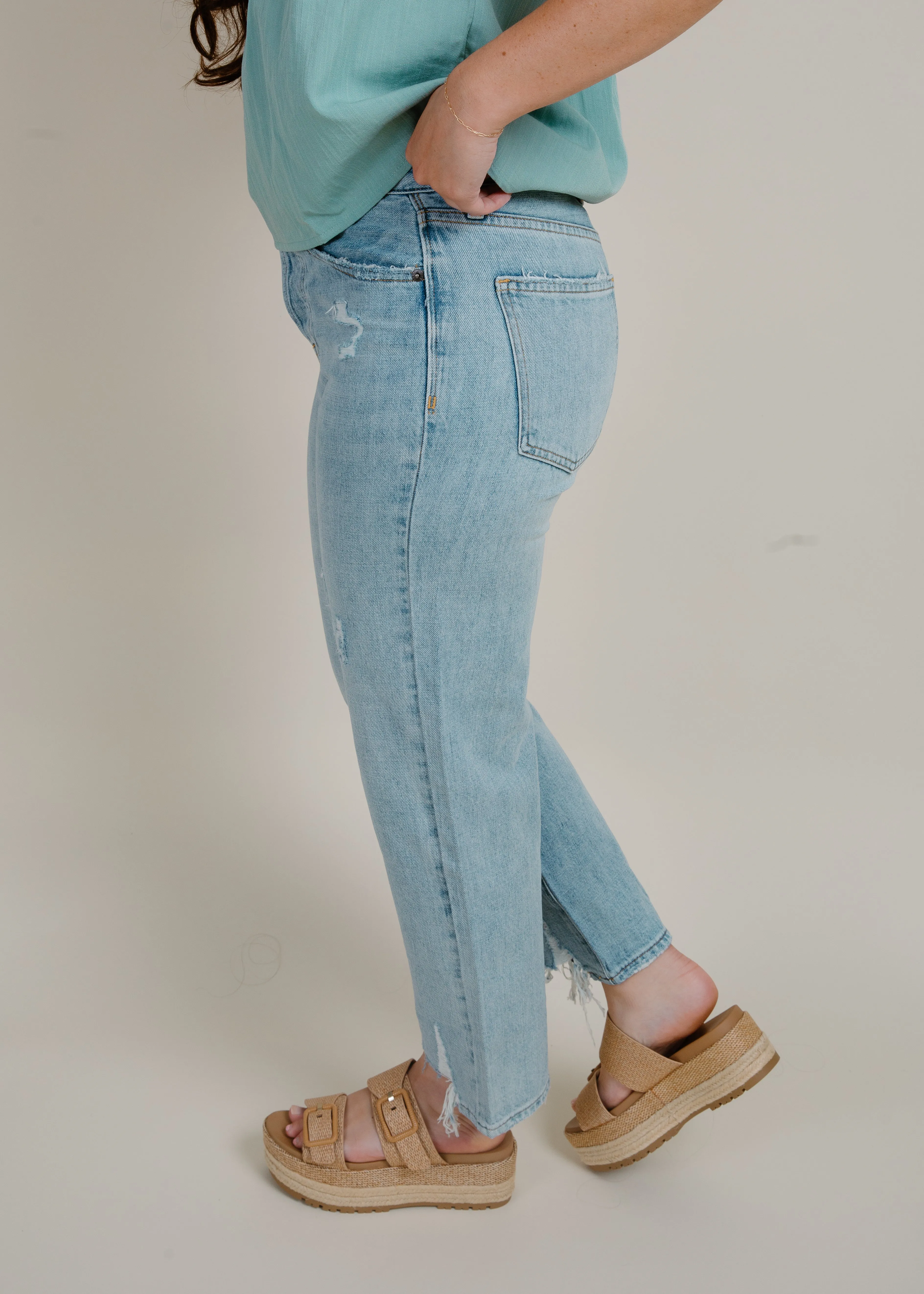 CHARLIE HIGH RISE DENIM - RUTHLESS sold by Vinnie Louise product image thumbnail 2