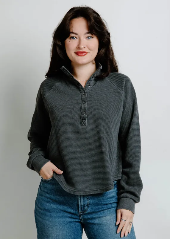 The Ollie Knit Top - Charcoal sold by Vinnie Louise