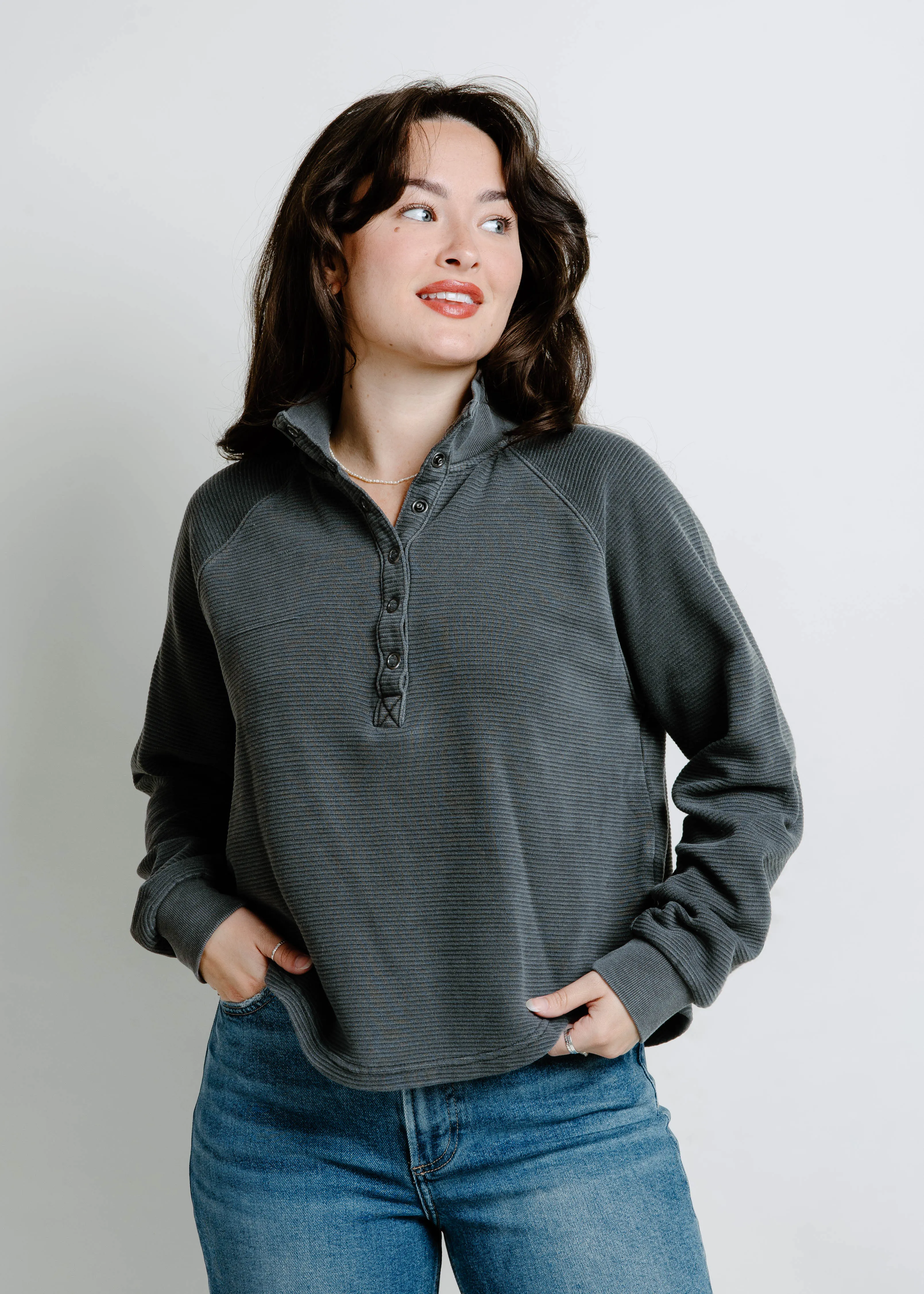 The Ollie Knit Top - Charcoal sold by Vinnie Louise product image thumbnail 2