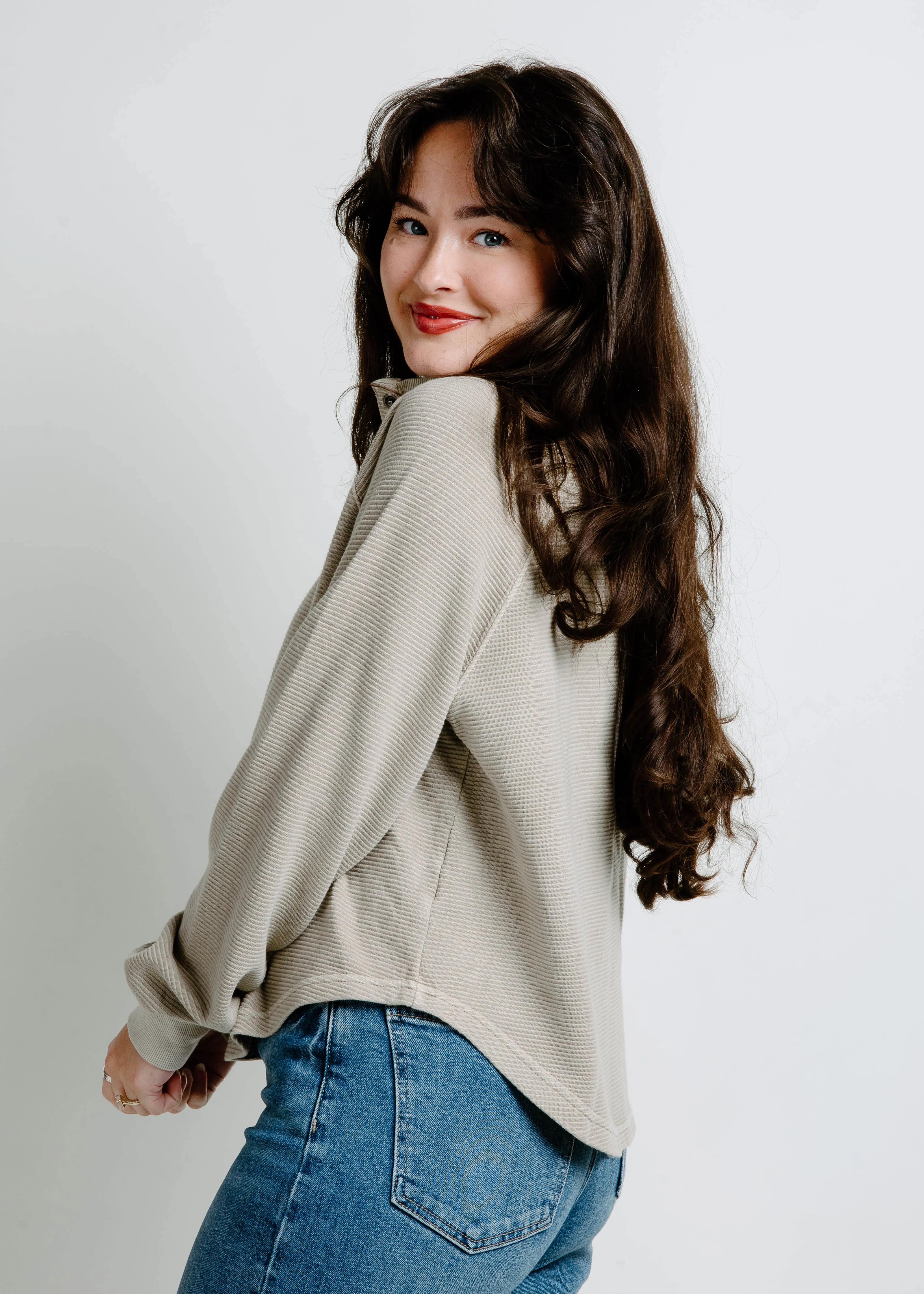 The Ollie Knit Top - Mocha sold by Vinnie Louise product image thumbnail 4