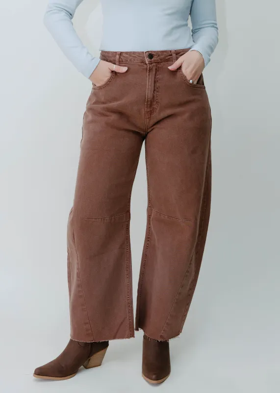 Cammie Barrel Jean - Vintage Espresso sold by Vinnie Louise