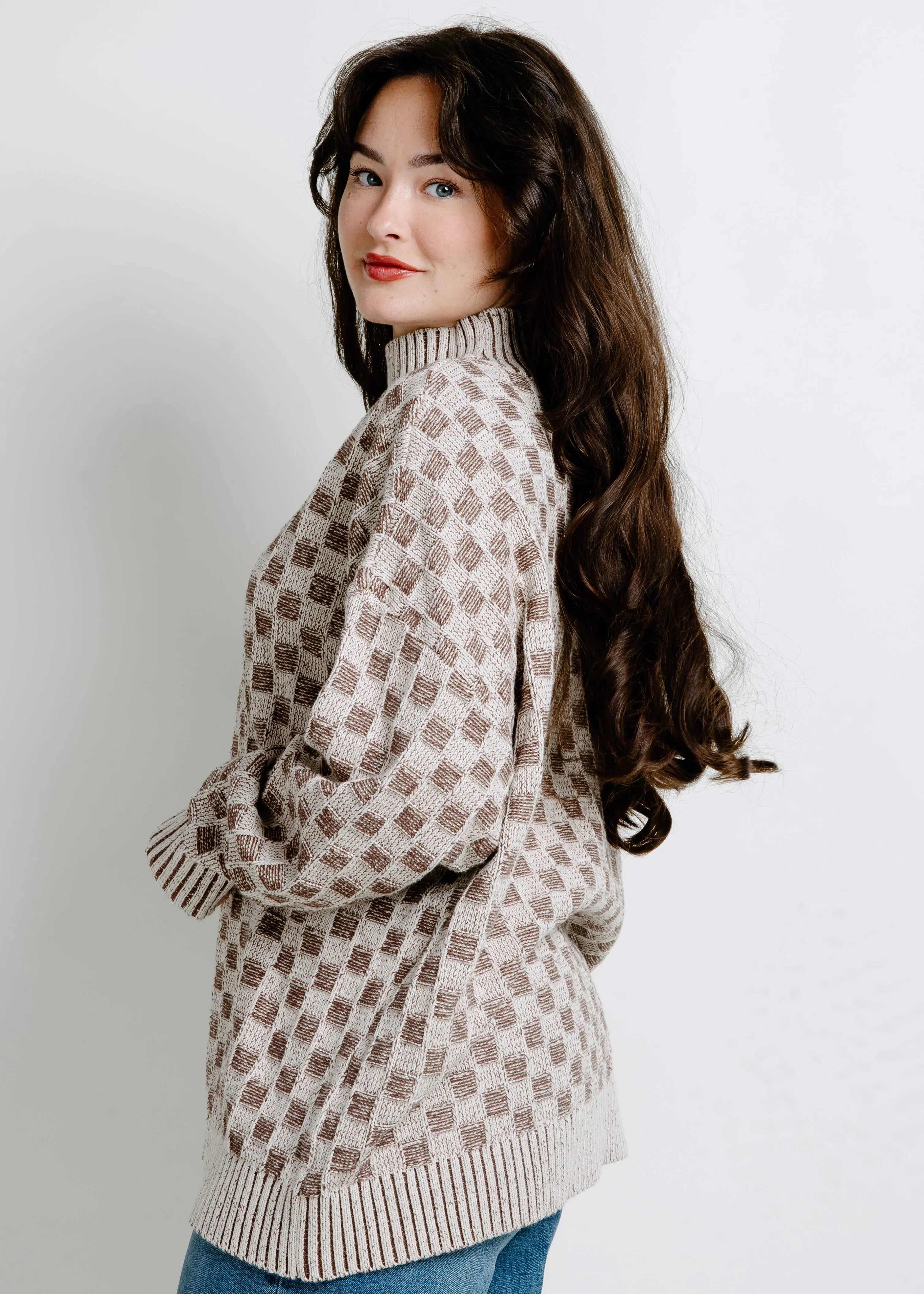 Check In Mock Neck Sweater sold by Vinnie Louise product image thumbnail 3