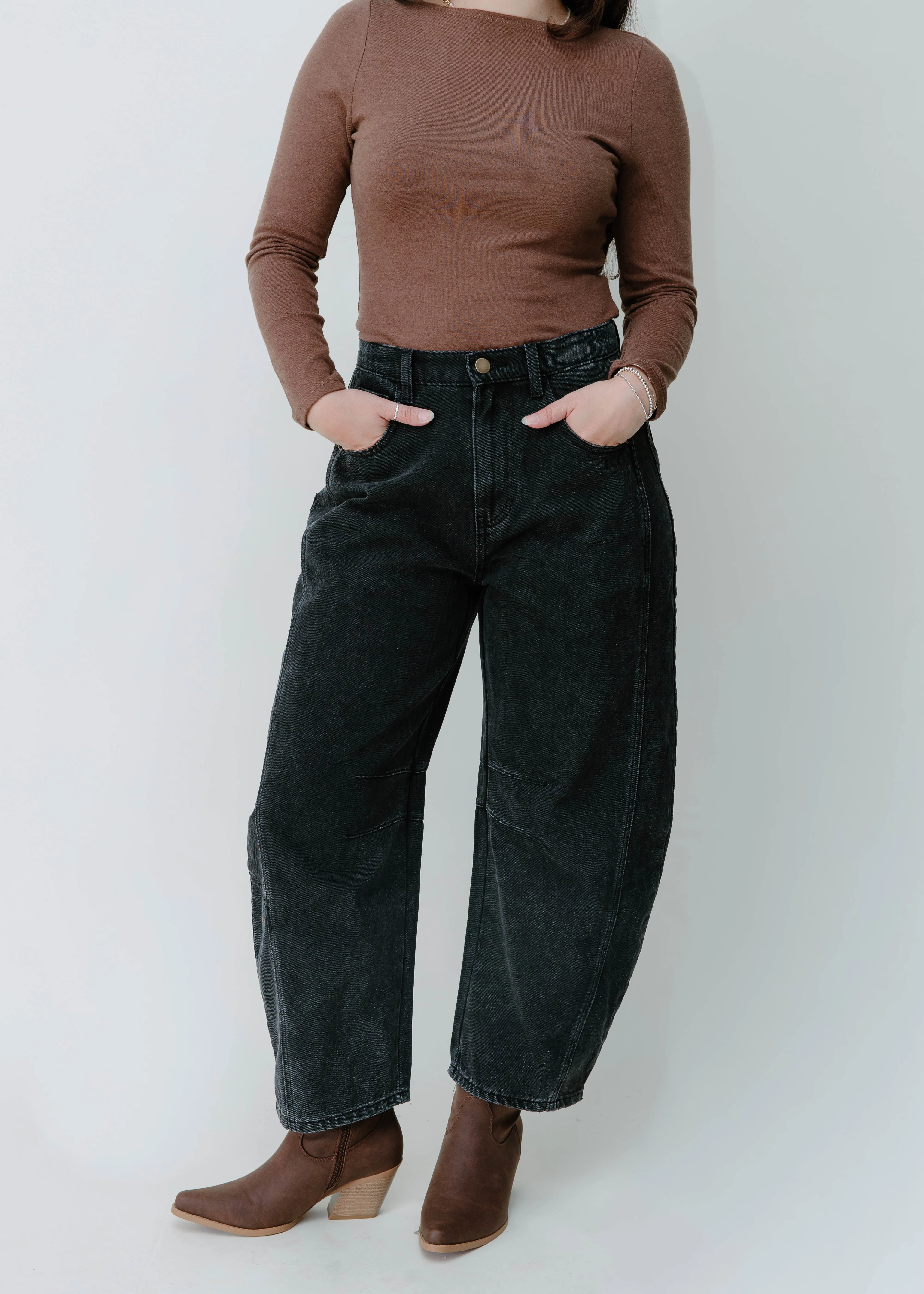 On The Move Barrel Pants - Black sold by Vinnie Louise product image thumbnail 2