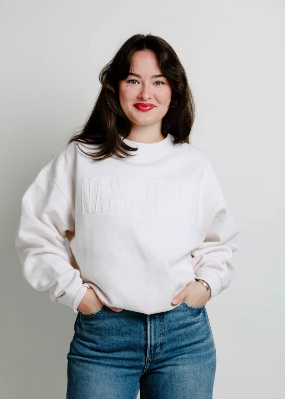 NASH Iconic Crewneck - Oatmeal sold by Vinnie Louise