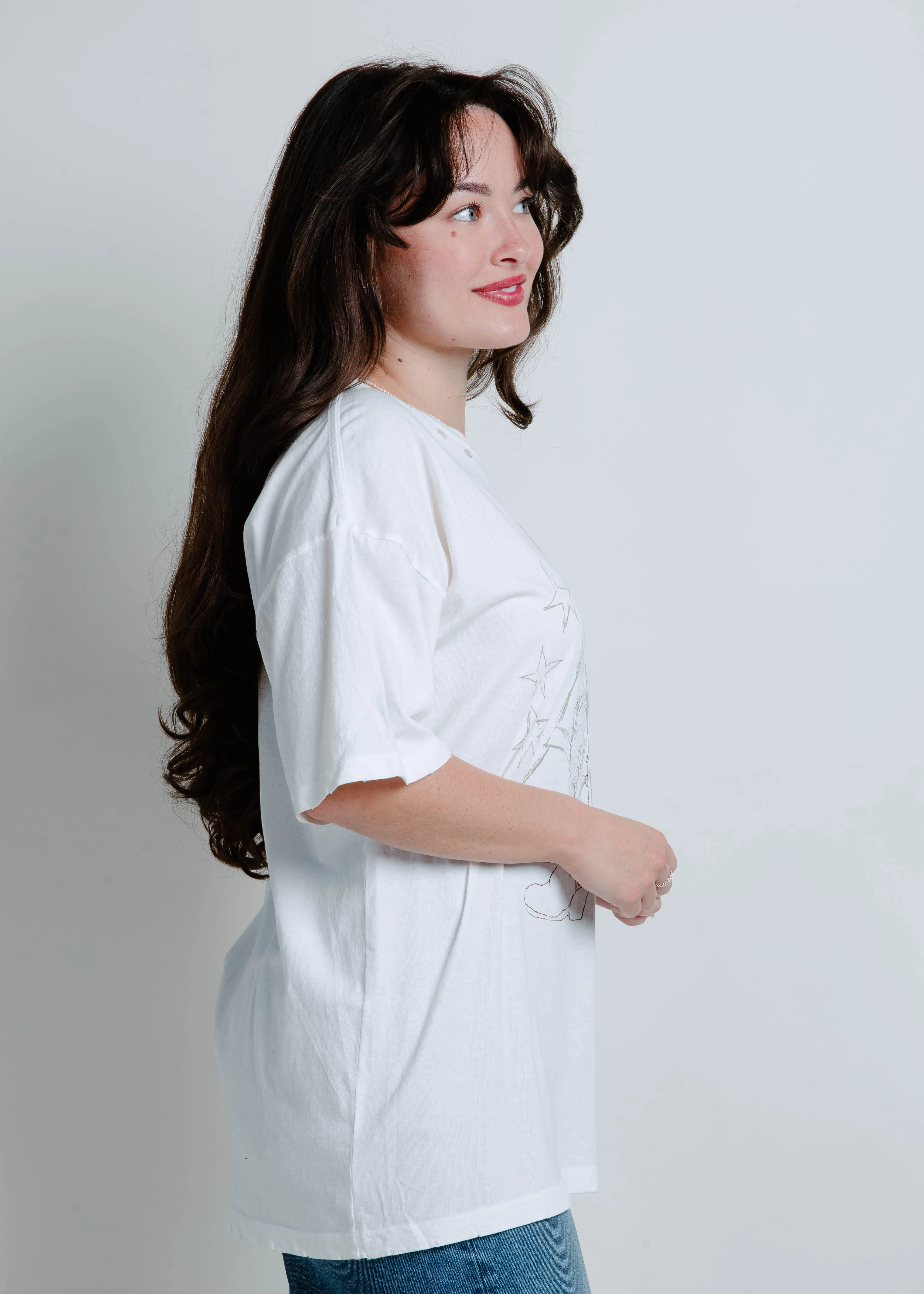 Sketched Horse Oversized Graphic Tee sold by Vinnie Louise product image thumbnail 3