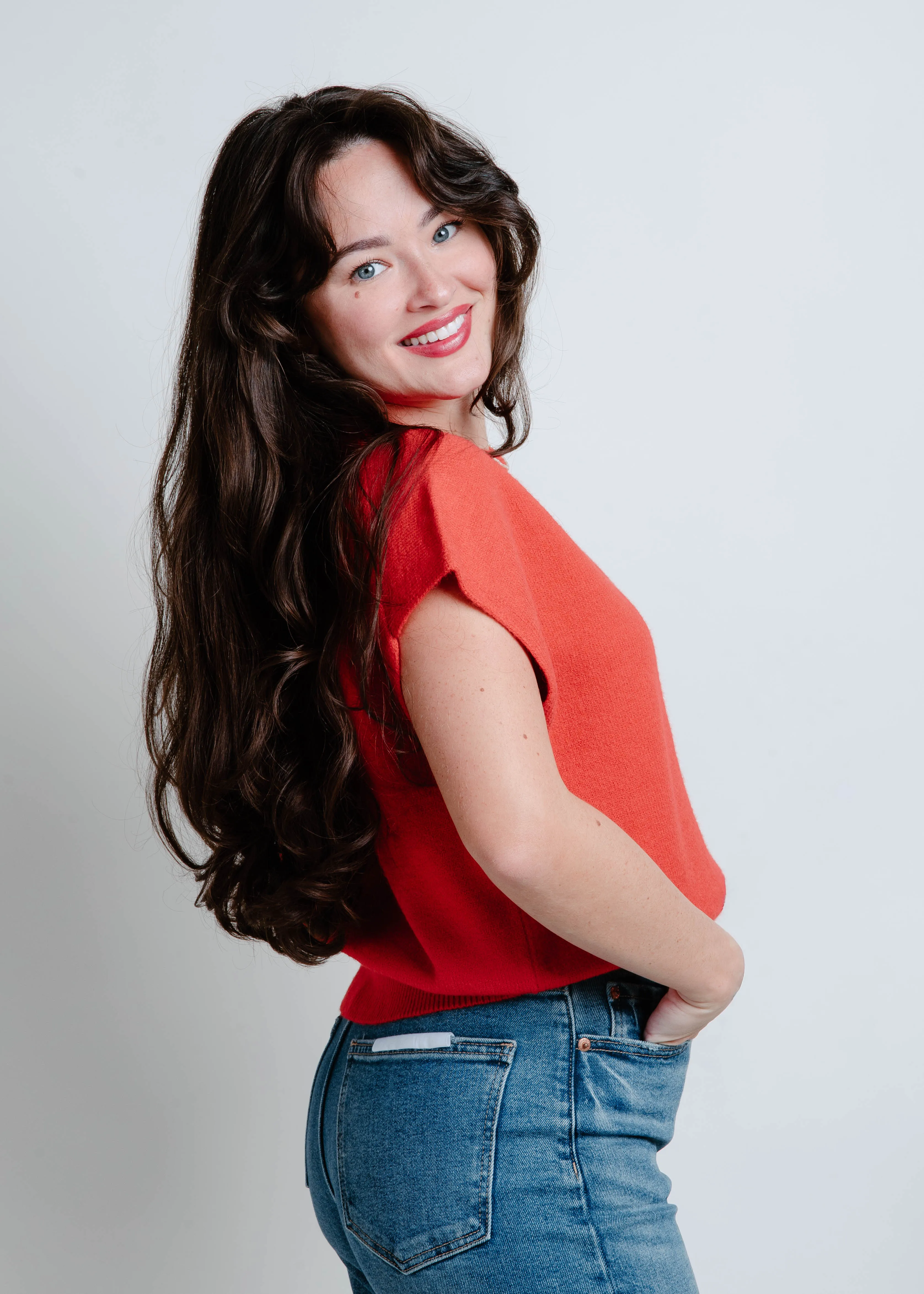 Ashton Sweater Top - Red sold by Vinnie Louise product image thumbnail 2