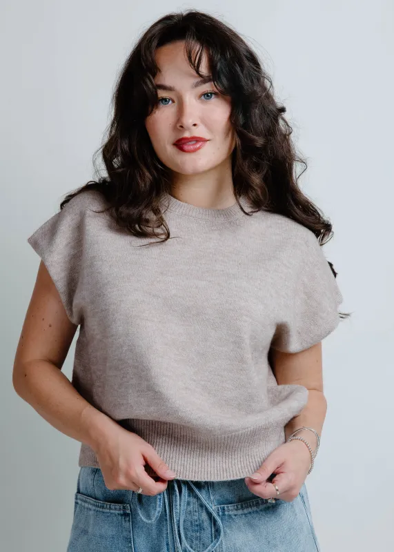 Ashton Sweater Top - Tan sold by Vinnie Louise