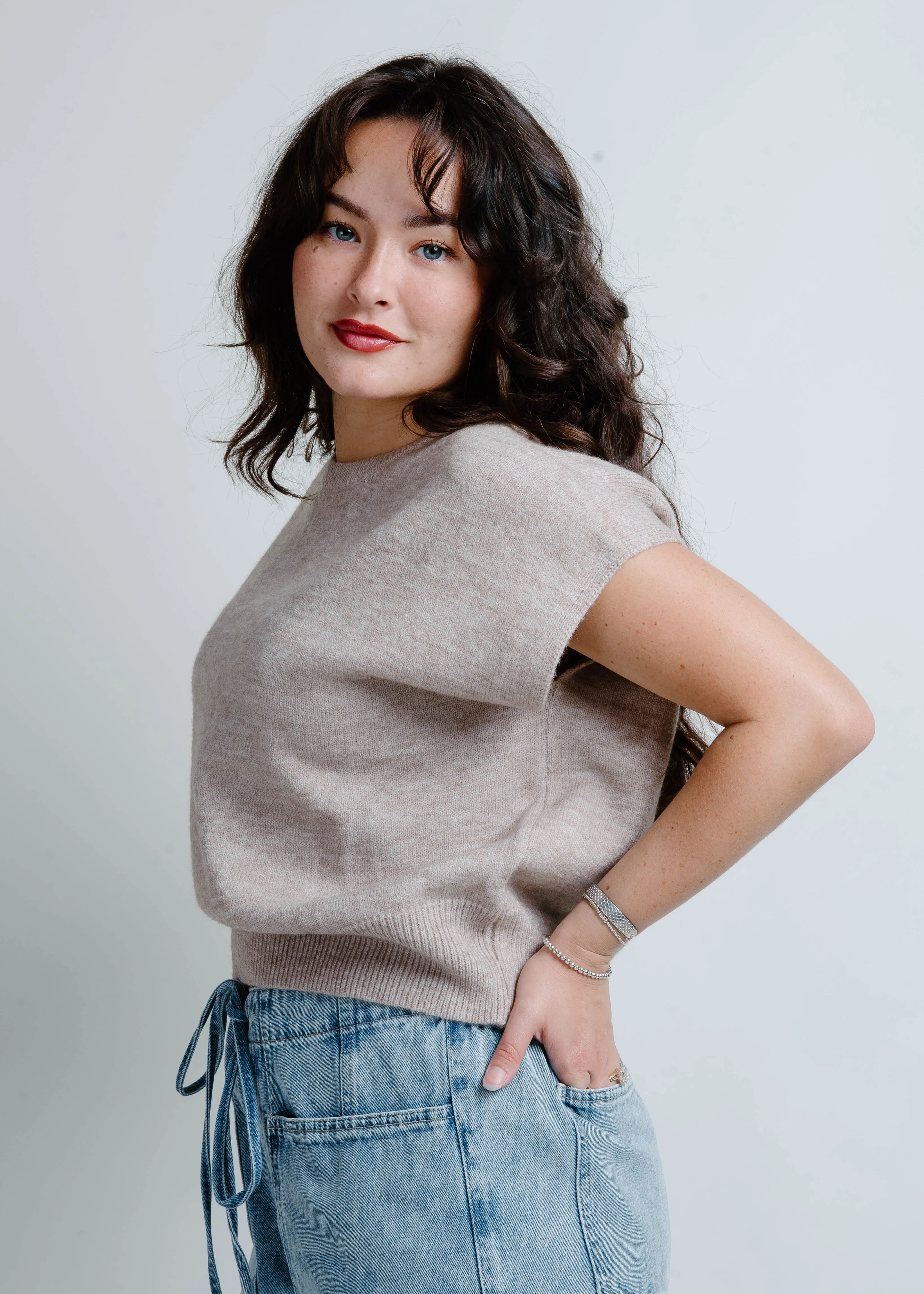 Ashton Sweater Top - Tan sold by Vinnie Louise product image thumbnail 2