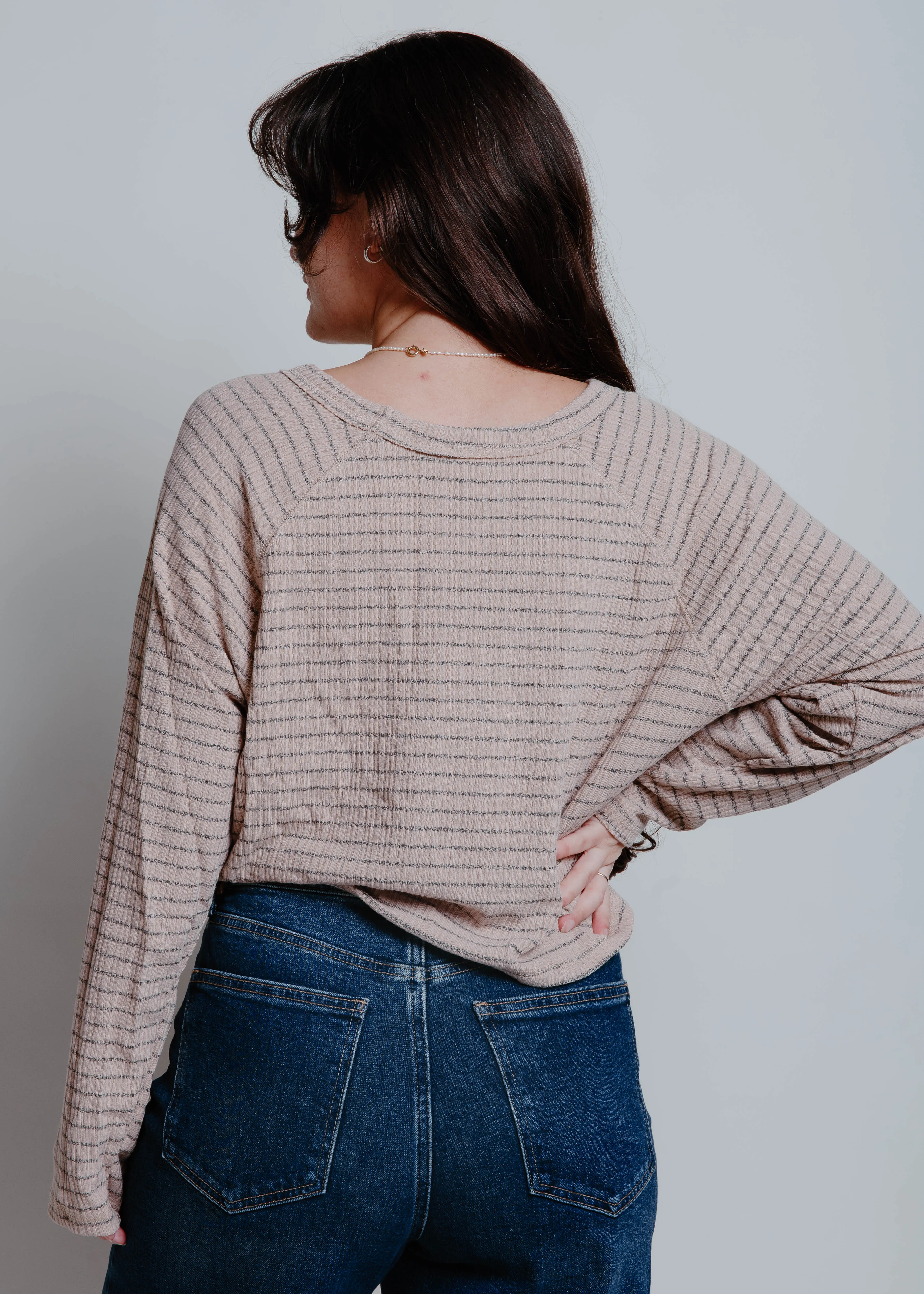 The Latte Striped Top sold by Vinnie Louise product image thumbnail 5