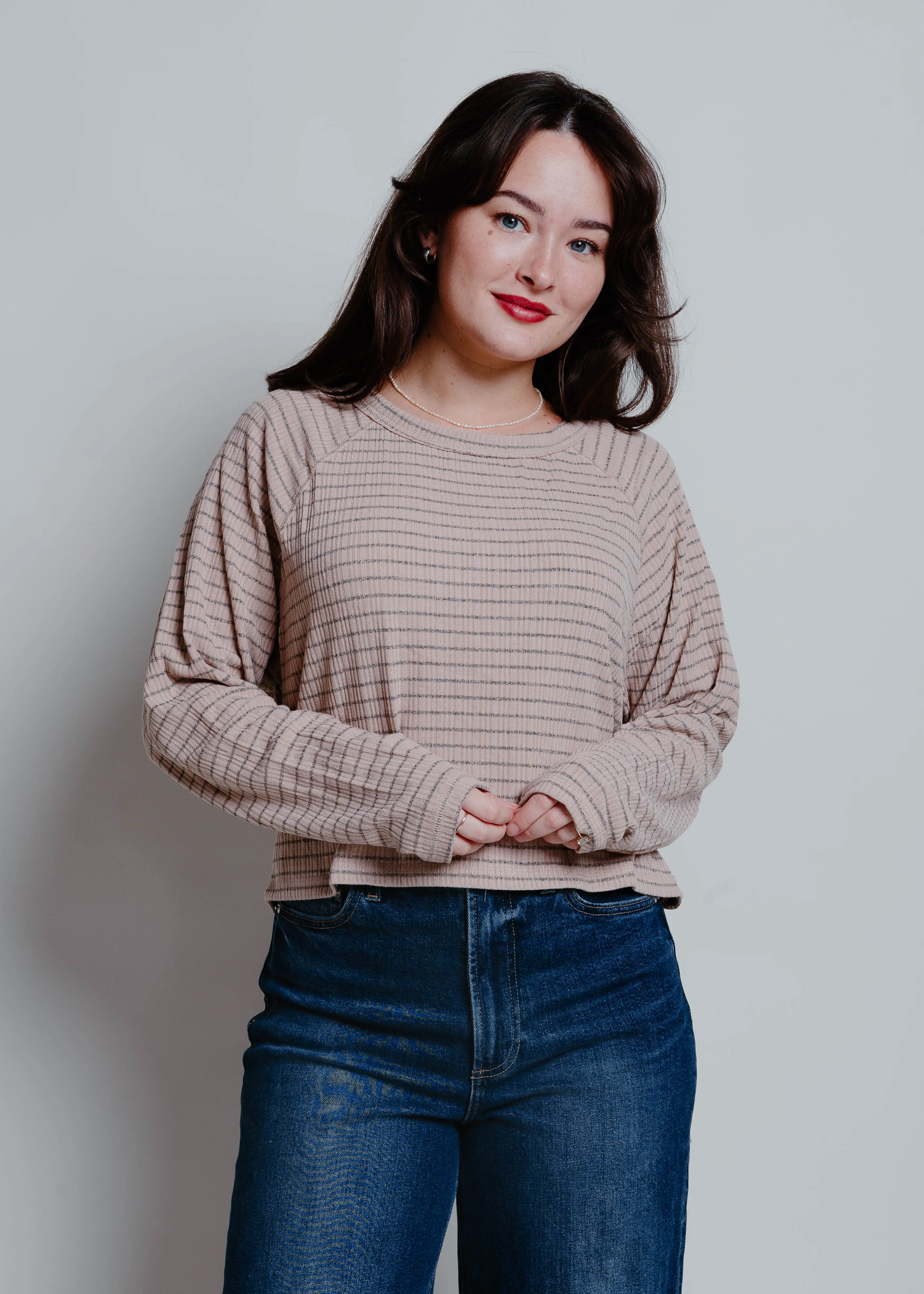 The Latte Striped Top sold by Vinnie Louise product image thumbnail 2