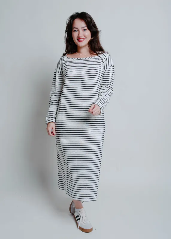 The Lane Striped Midi Dress sold by Vinnie Louise