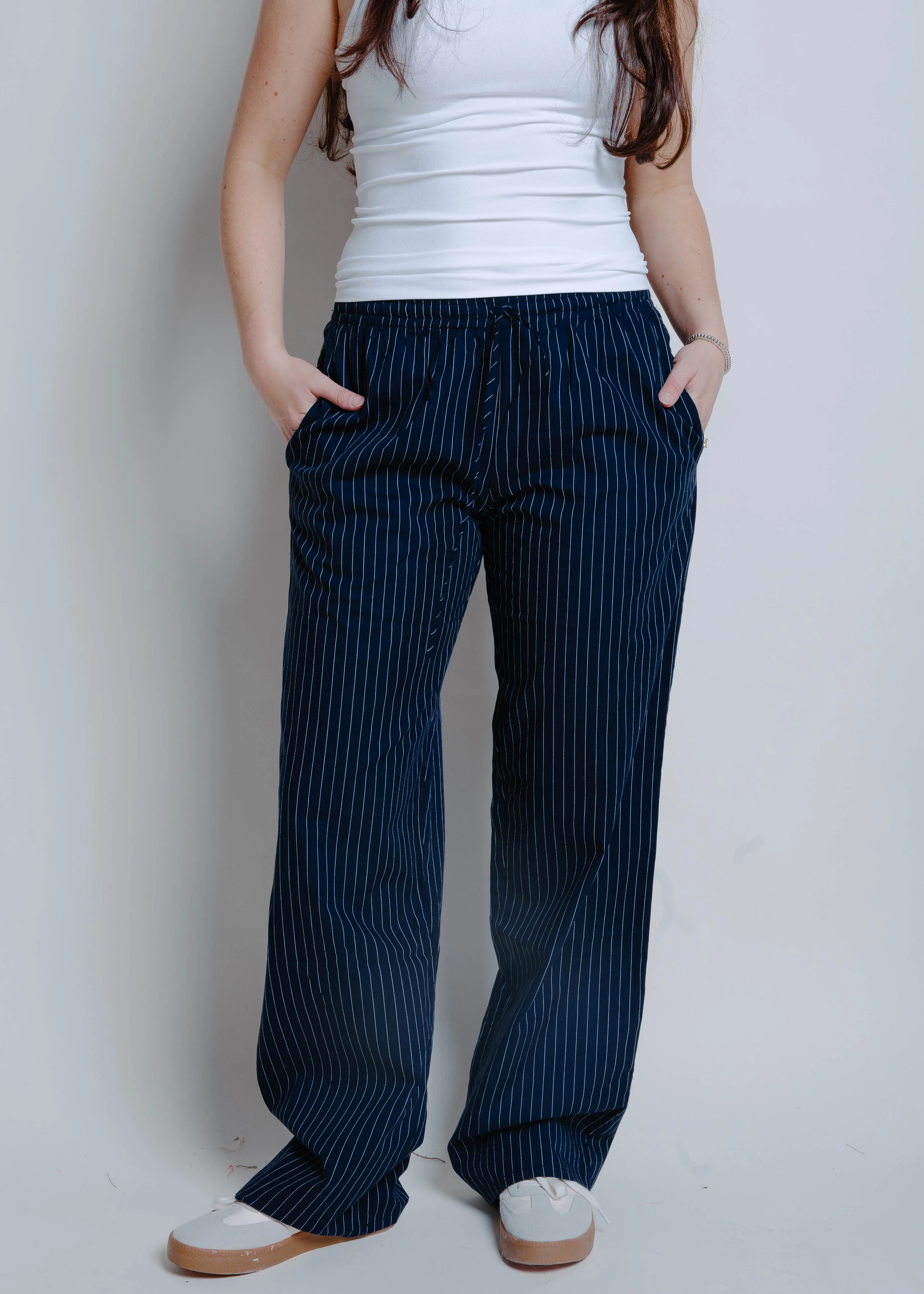 The Bar Harbor Pants - Navy sold by Vinnie Louise