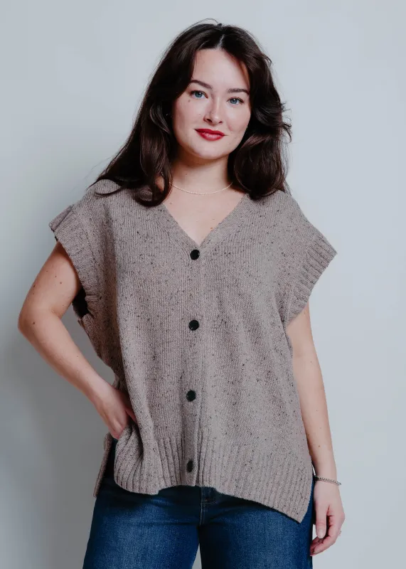 Bobbi Sweater Vest - Mushroom sold by Vinnie Louise