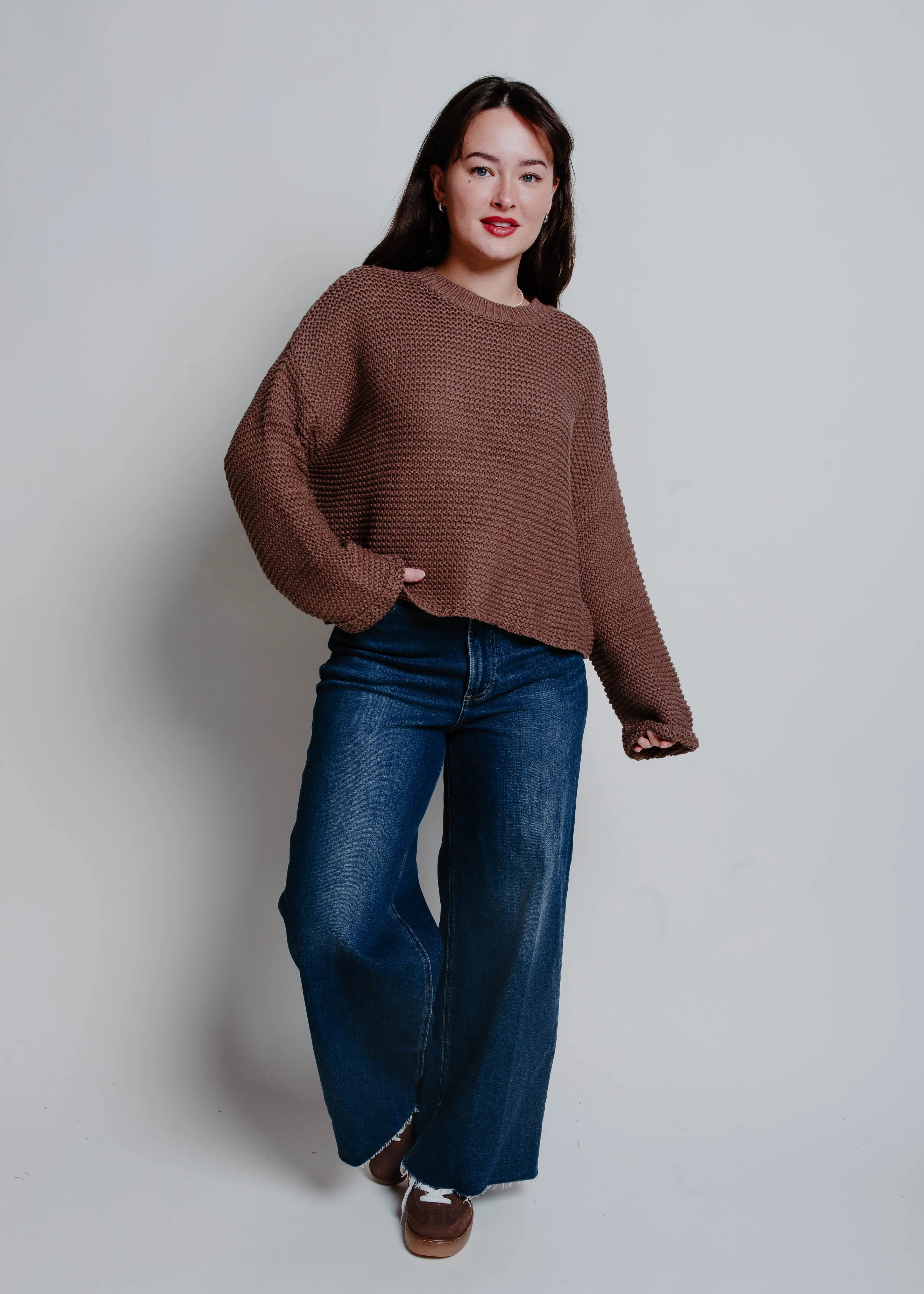 Alisha Knit Sweater - Chocolate sold by Vinnie Louise product image thumbnail 2