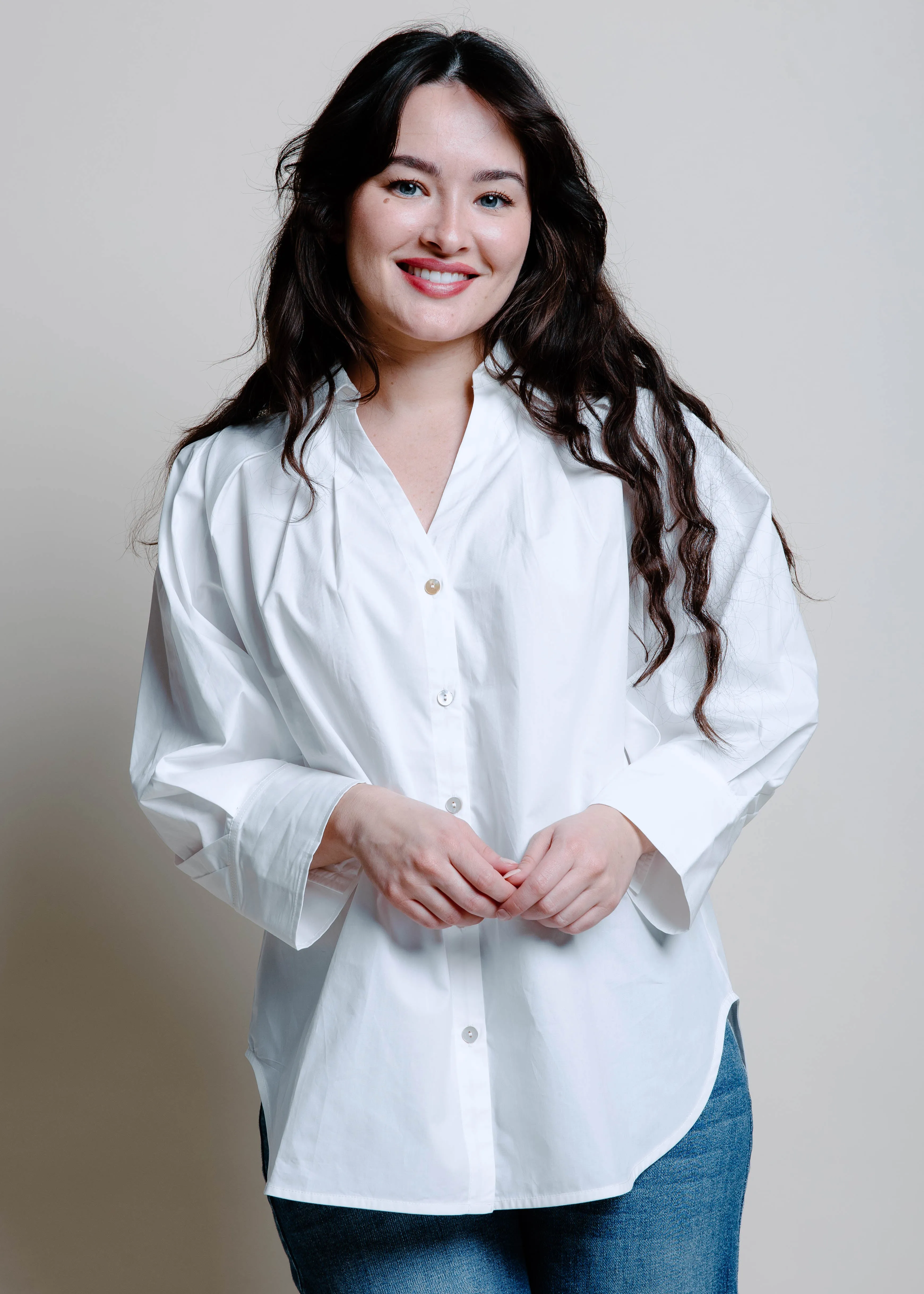 The Office Blouse - Off White sold by Vinnie Louise