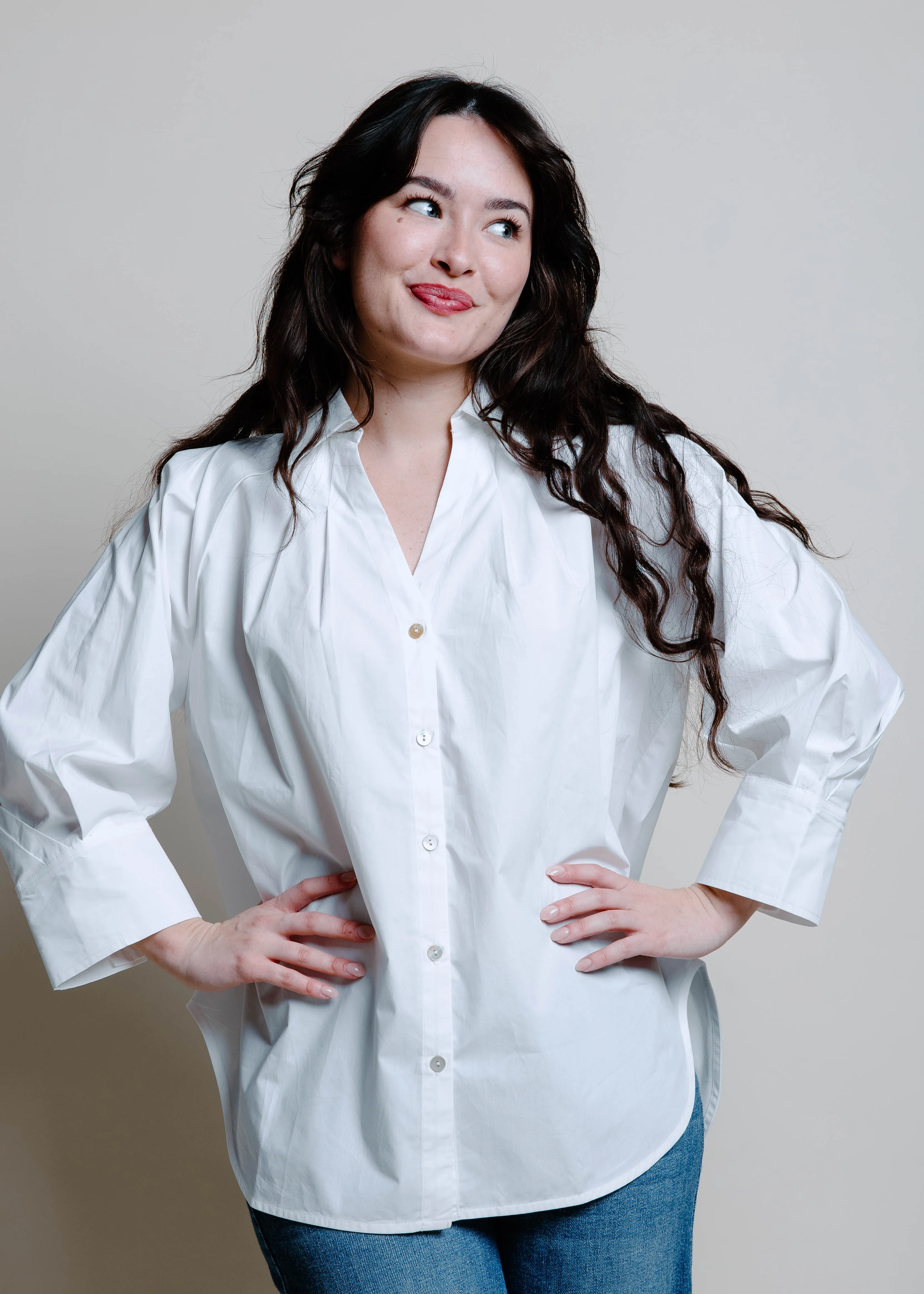 The Office Blouse - Off White sold by Vinnie Louise product image thumbnail 2