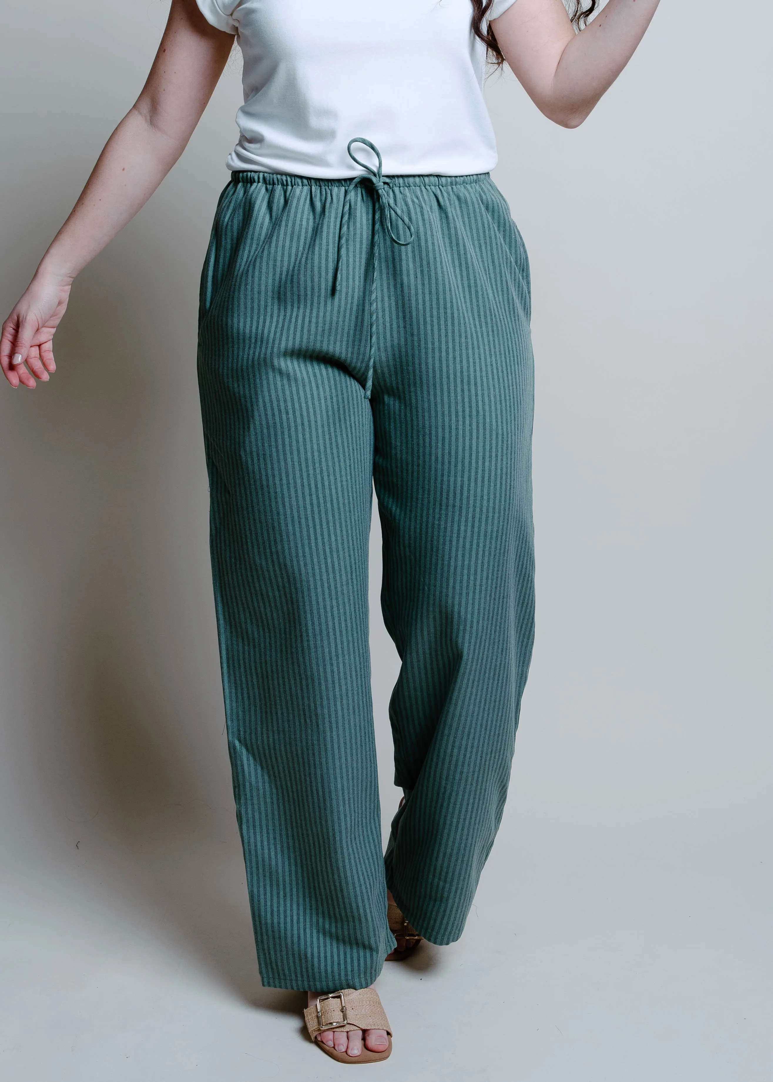 The Vineyard Striped Pants - Green sold by Vinnie Louise product image thumbnail 4