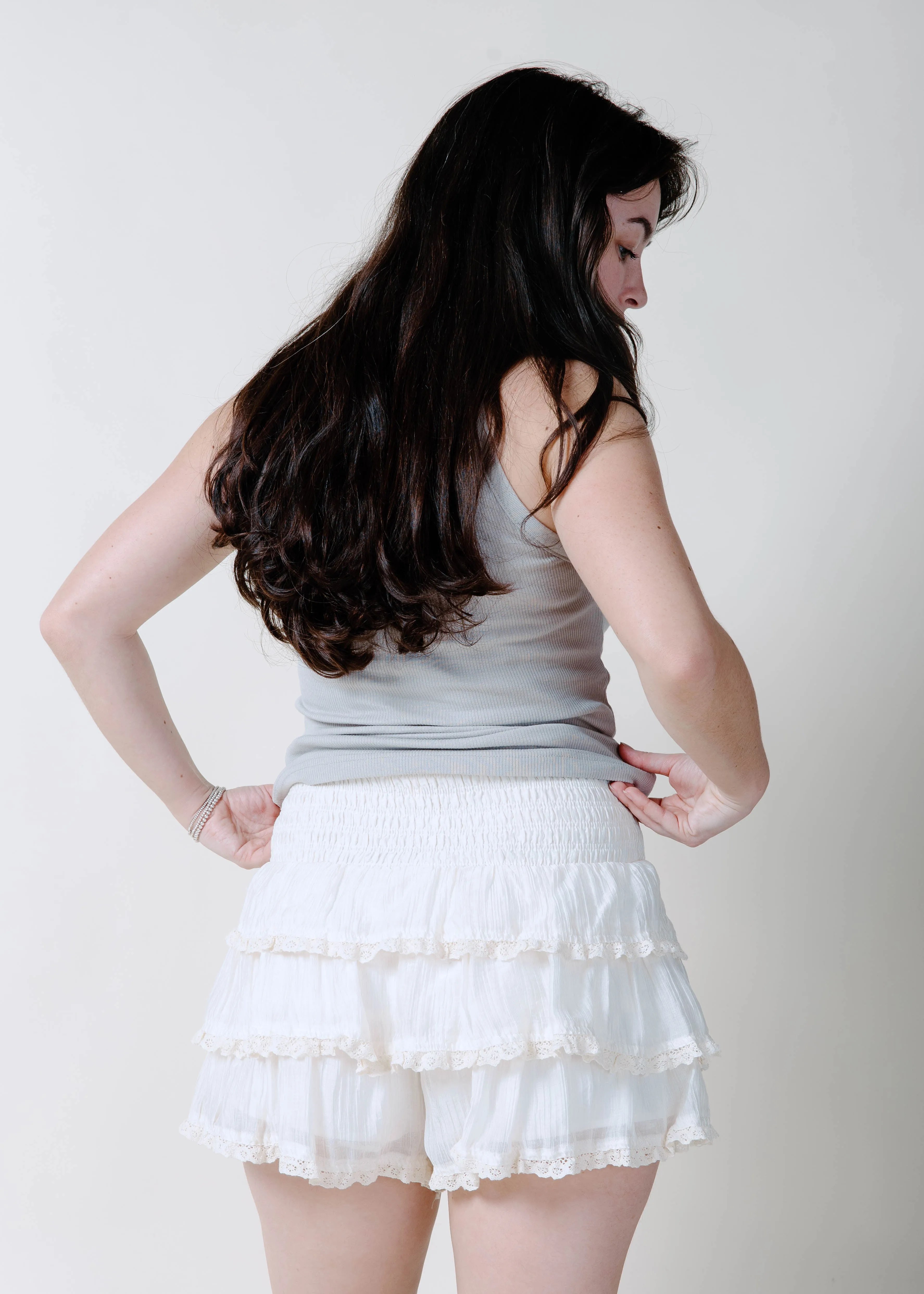 The Annelise Mini Skort - Cream sold by Vinnie Louise product image thumbnail 5