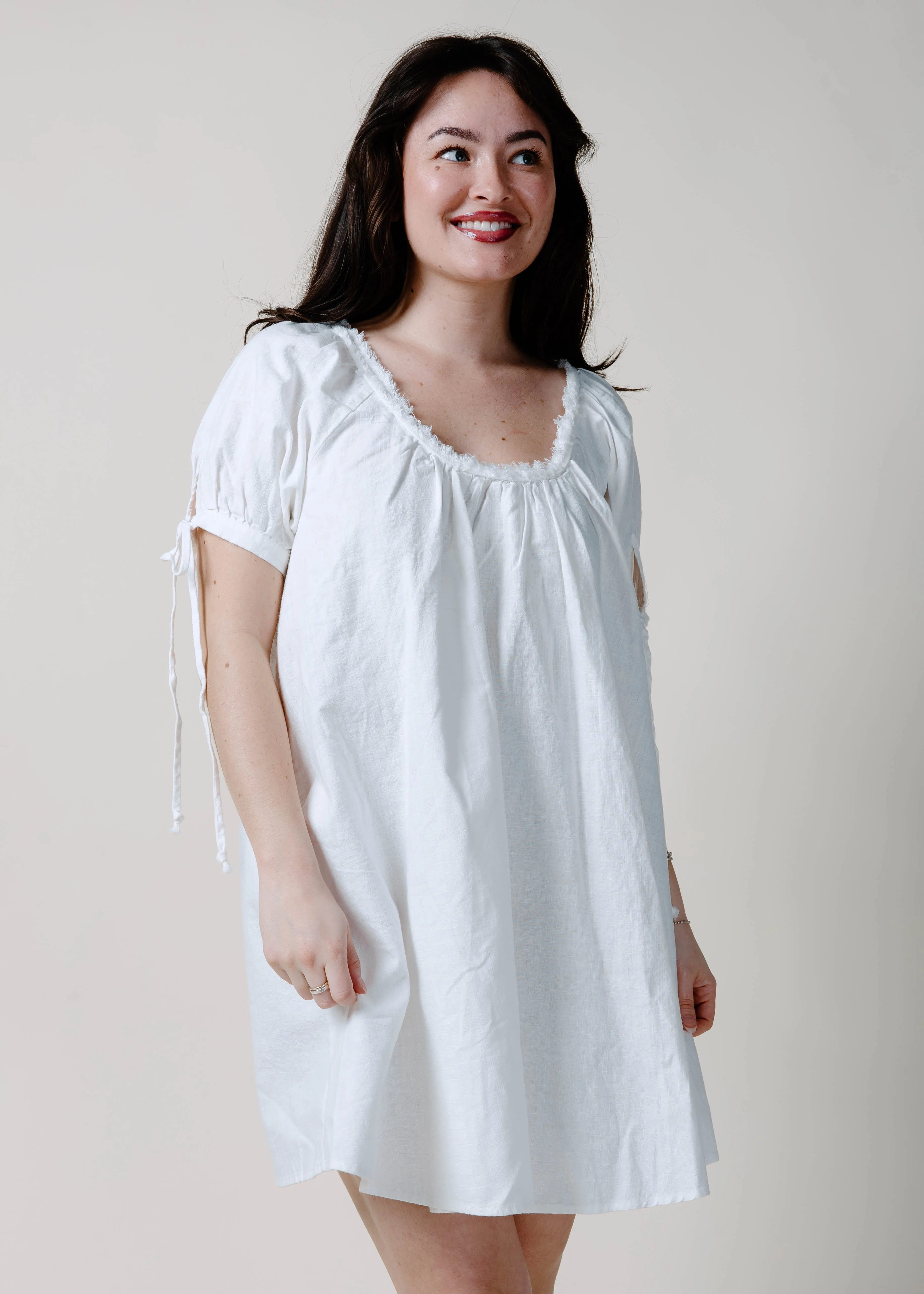 The Farris Mini Dress - White sold by Vinnie Louise product image thumbnail 5
