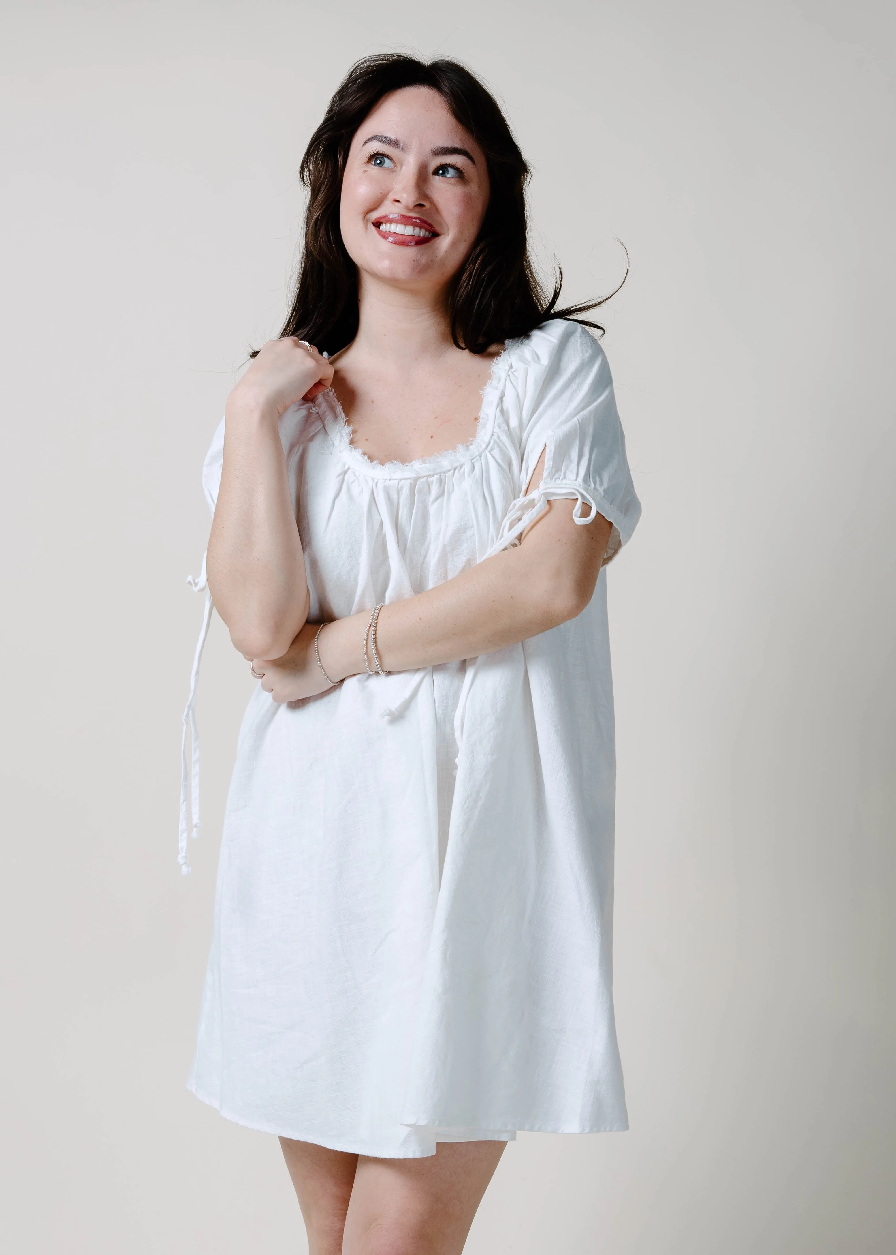 The Farris Mini Dress - White sold by Vinnie Louise product image thumbnail 3