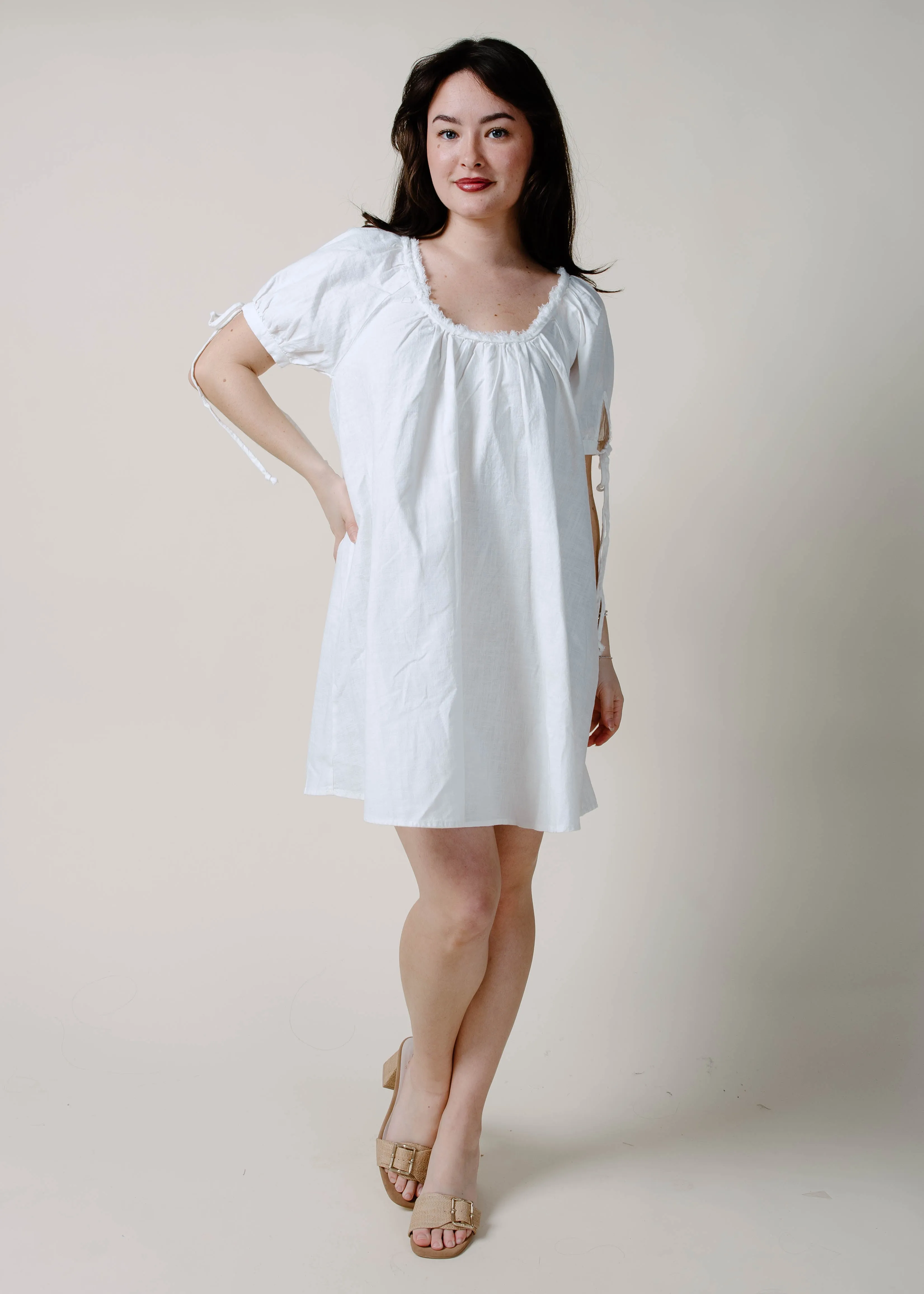 The Farris Mini Dress - White sold by Vinnie Louise product image thumbnail 2