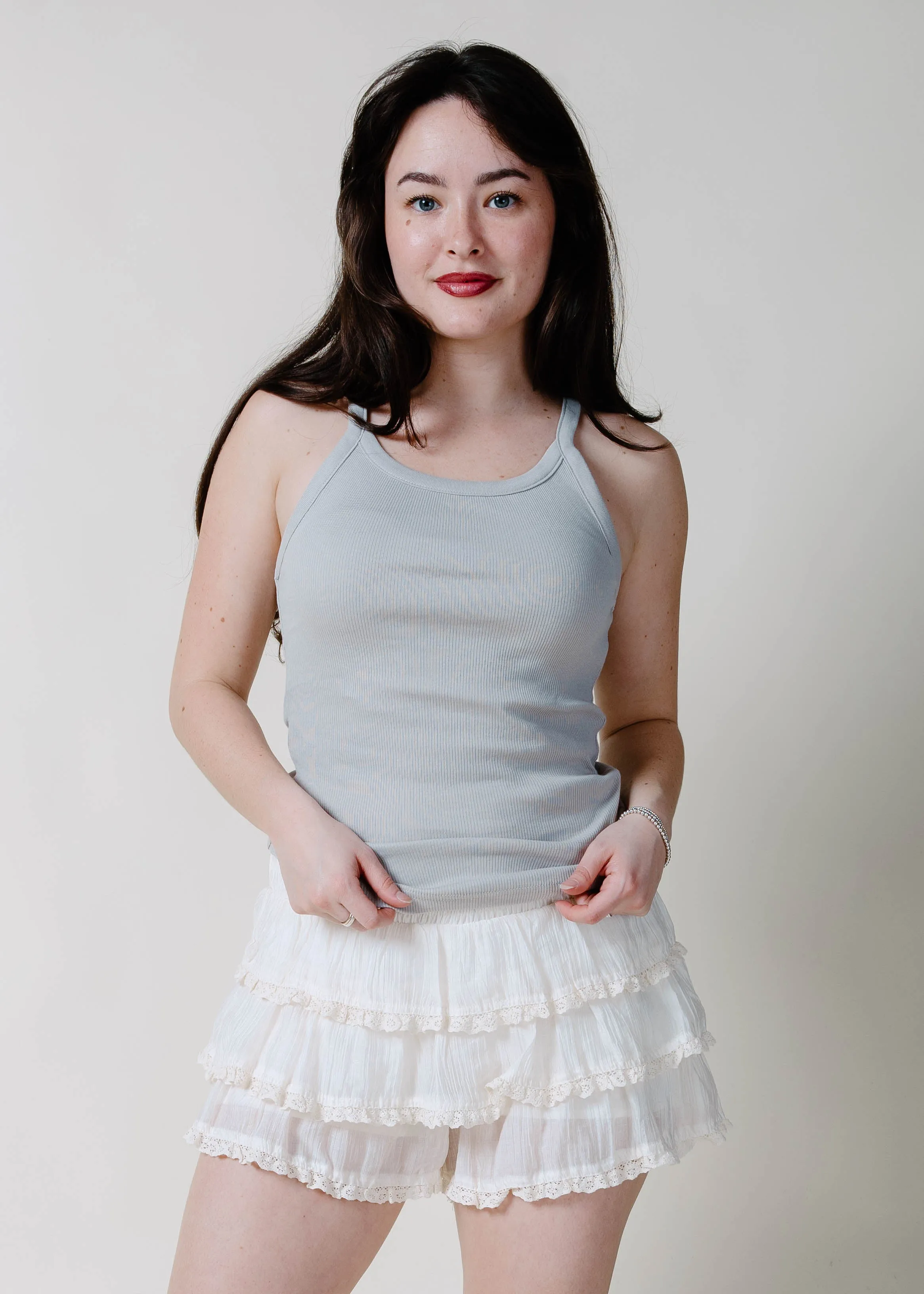 The Tori Knit Tank - Taupe sold by Vinnie Louise