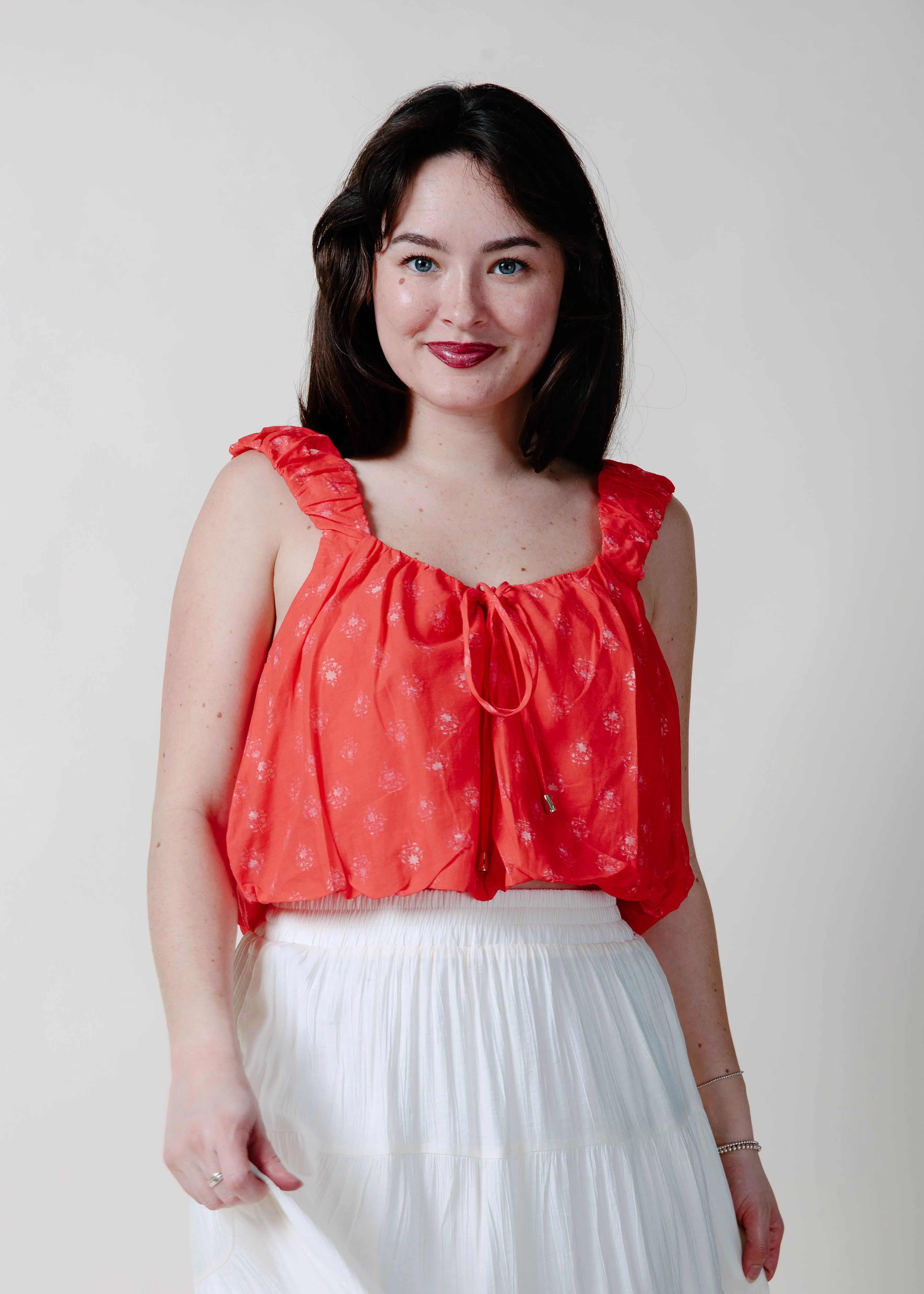 The Rosie Crop Top - Poppy sold by Vinnie Louise