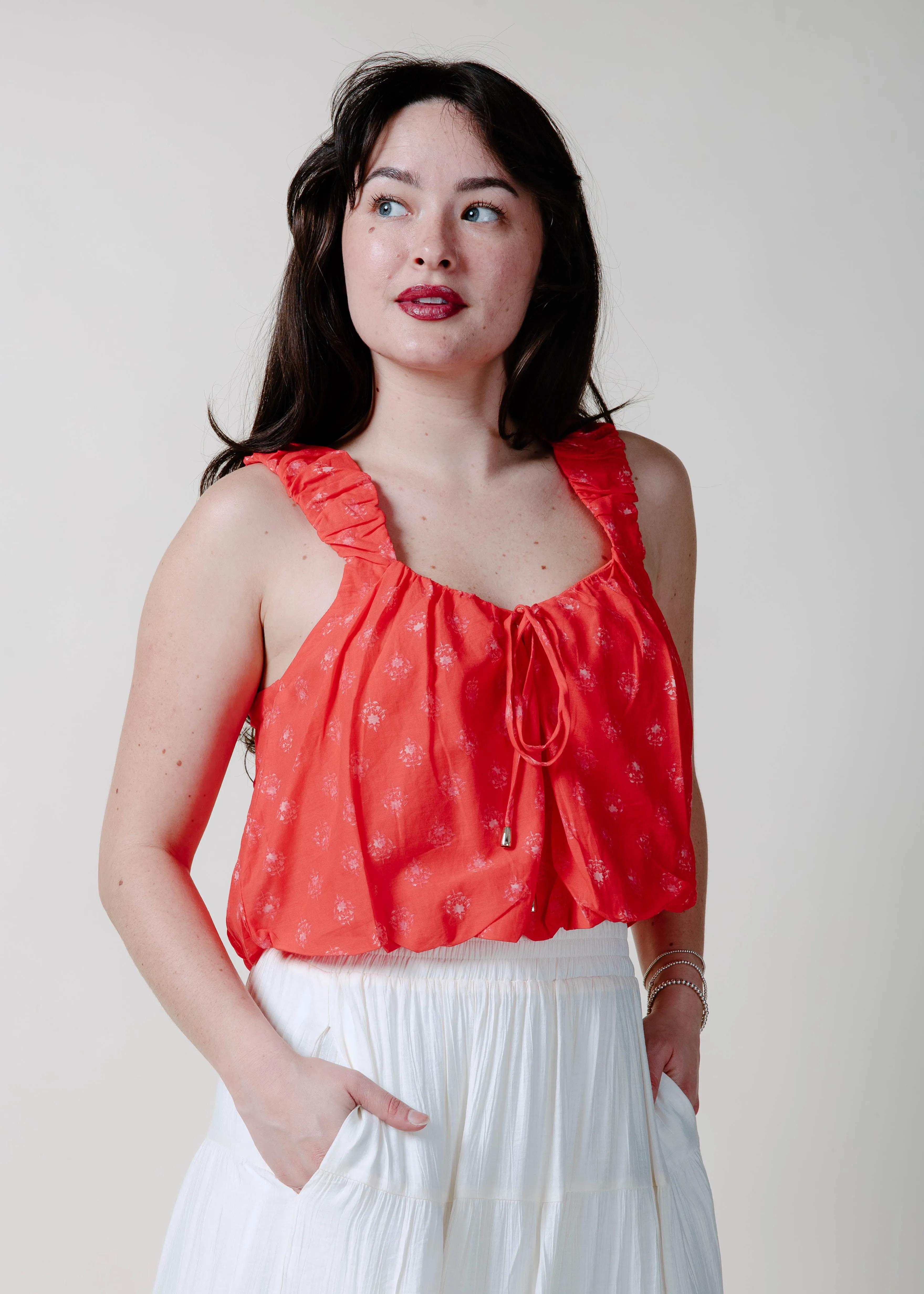 The Rosie Crop Top - Poppy sold by Vinnie Louise product image thumbnail 2
