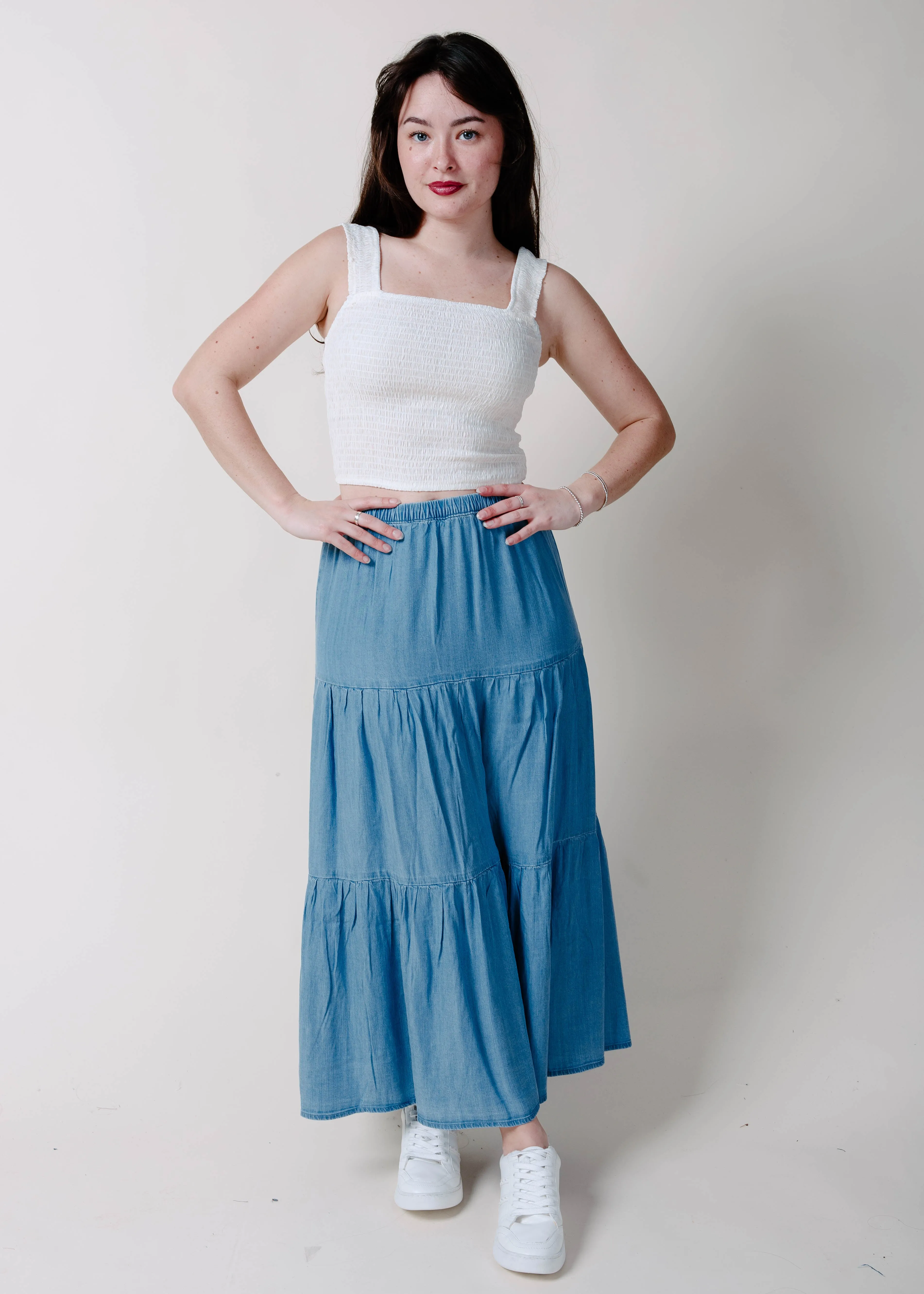 The Elsie Smocked Top - Off White sold by Vinnie Louise product image thumbnail 2