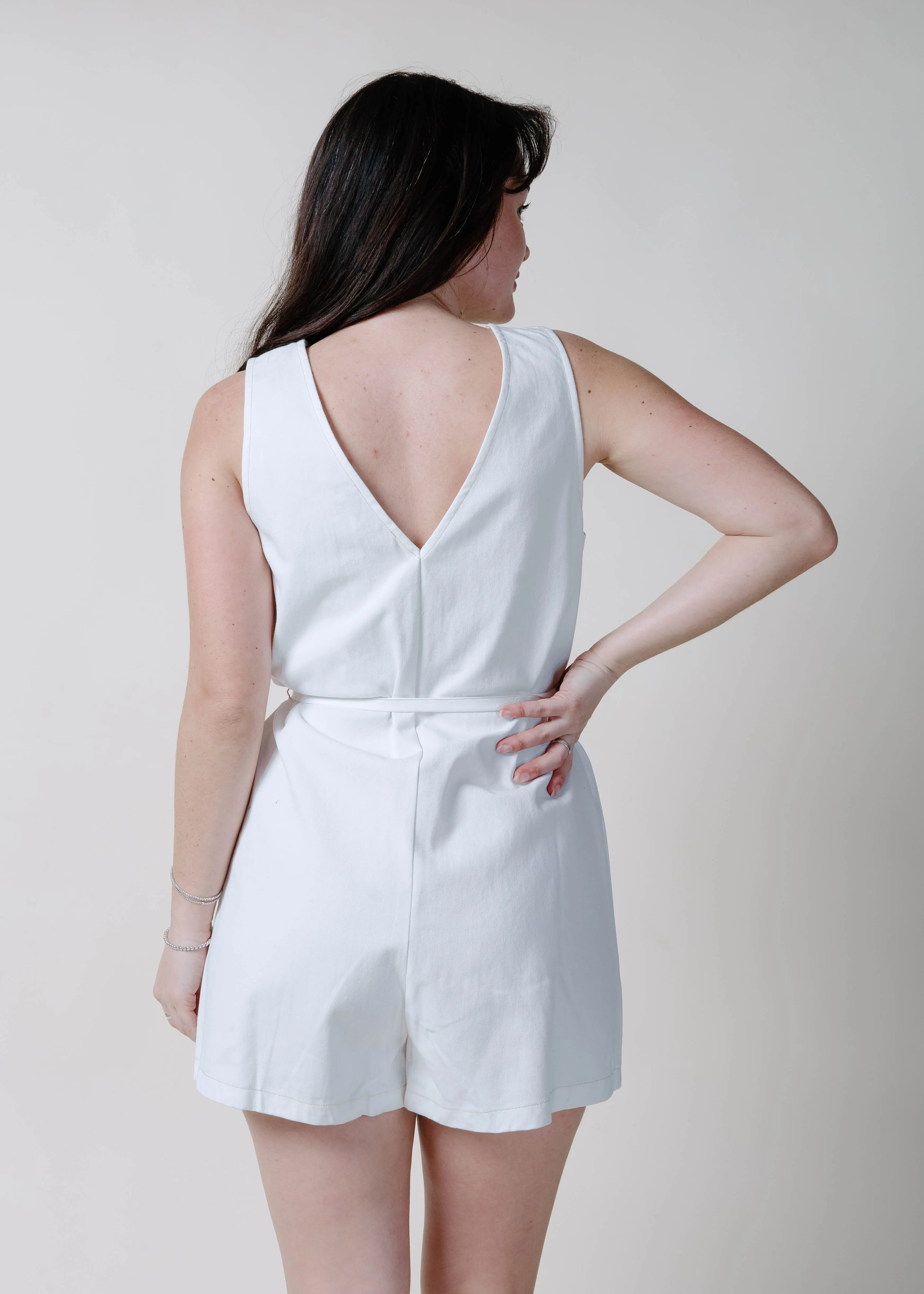 The Setting Sun Romper - White sold by Vinnie Louise product image thumbnail 4