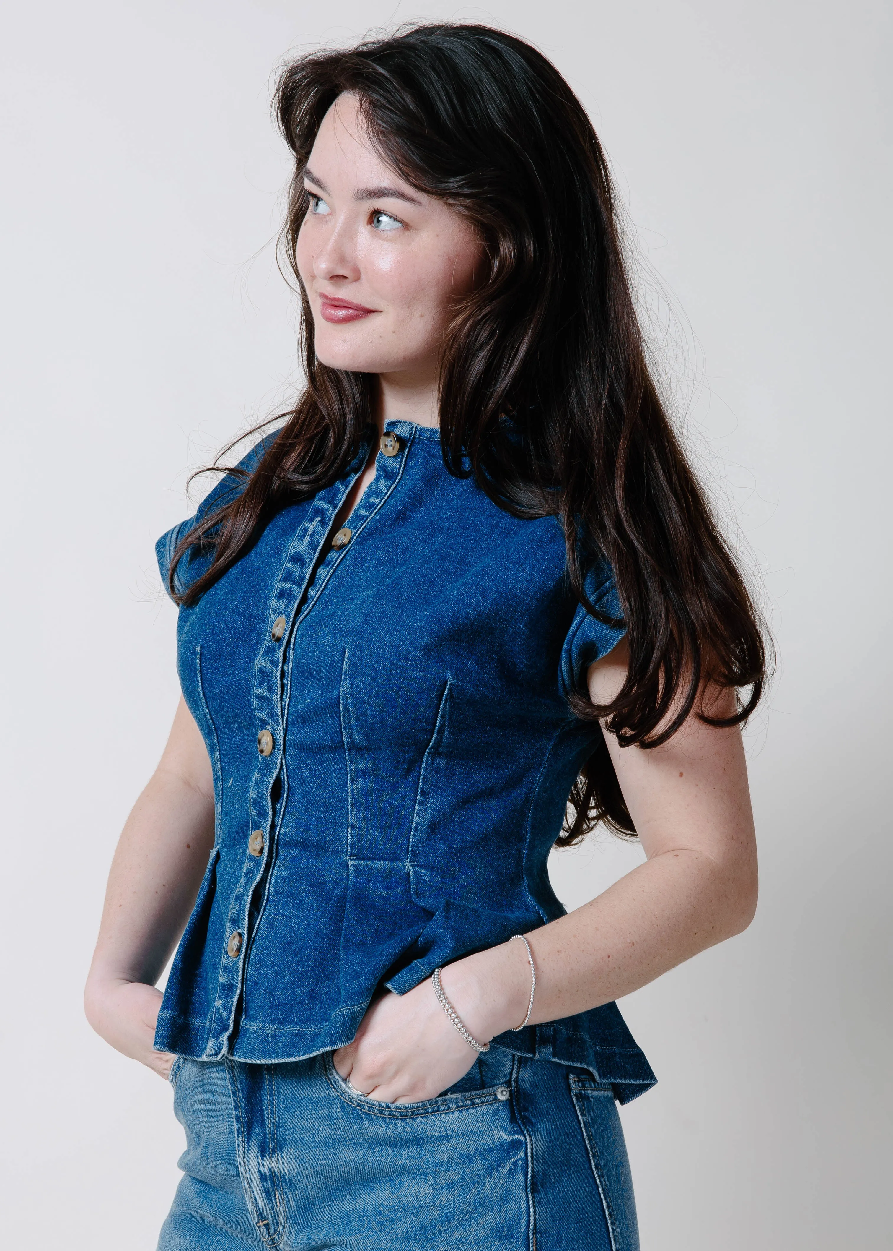 The Lone Star Denim Top sold by Vinnie Louise product image thumbnail 3