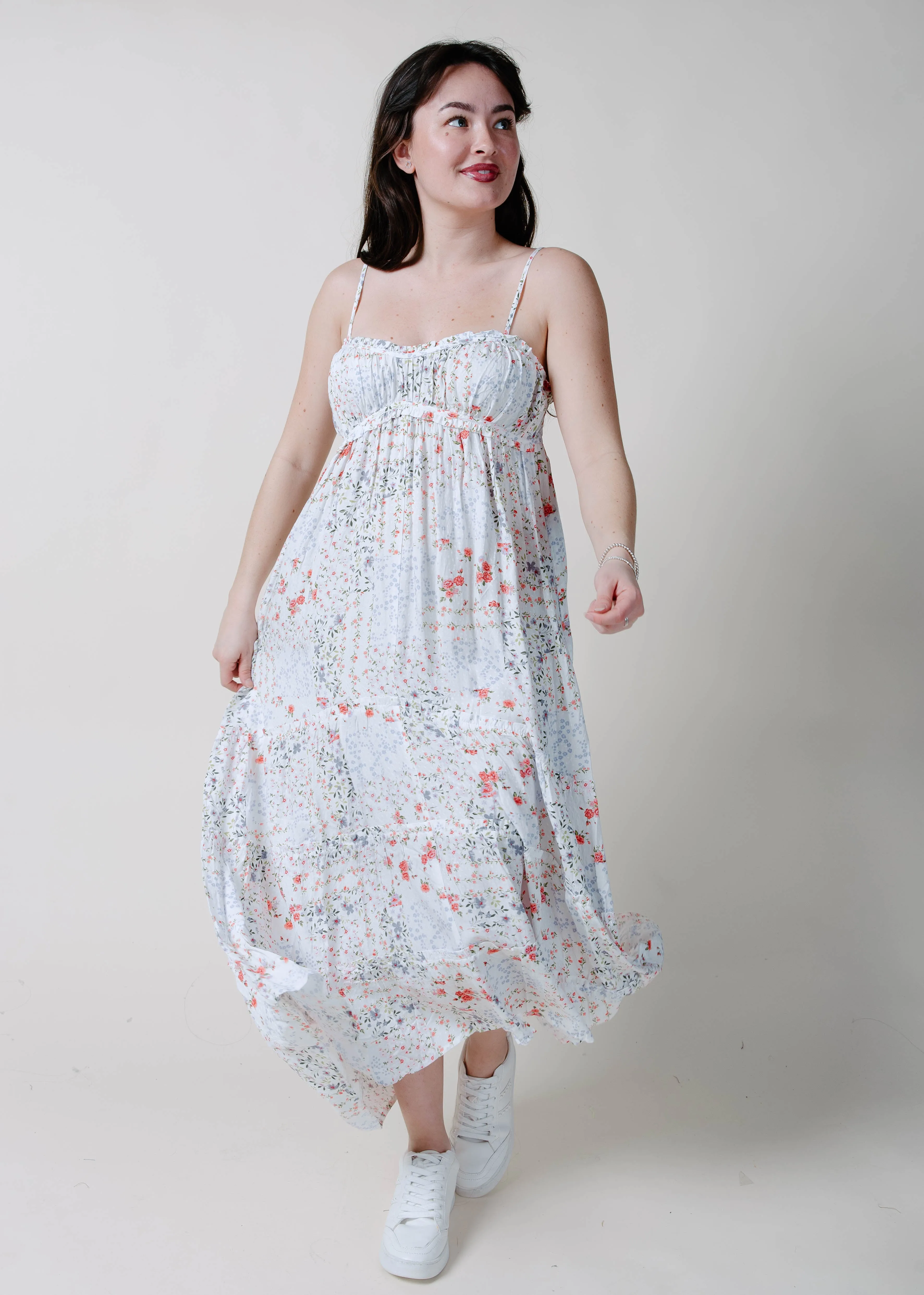 The Athena Ruffle Maxi Dress sold by Vinnie Louise product image thumbnail 3