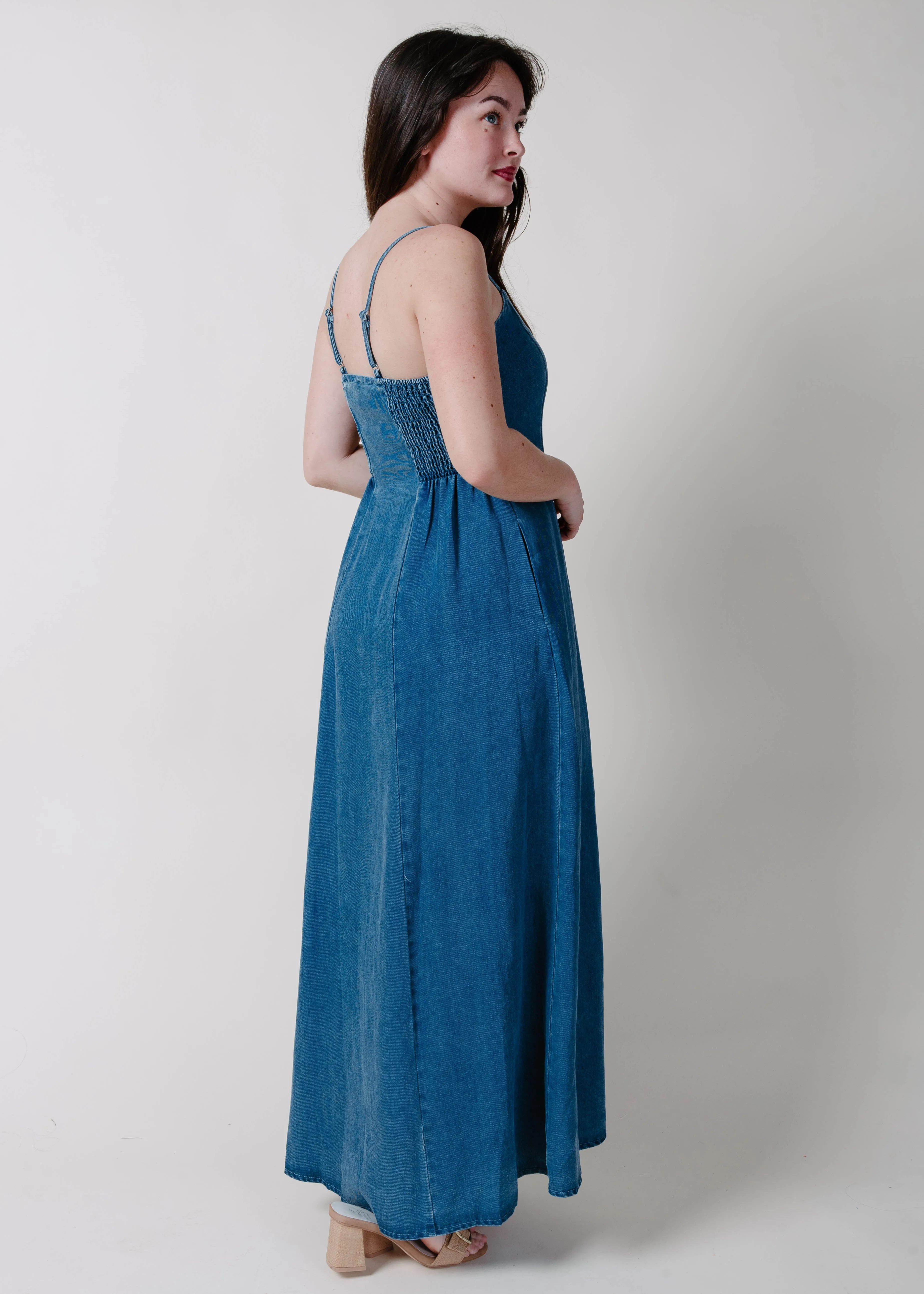 The Ella Denim Midi Dress sold by Vinnie Louise product image thumbnail 2