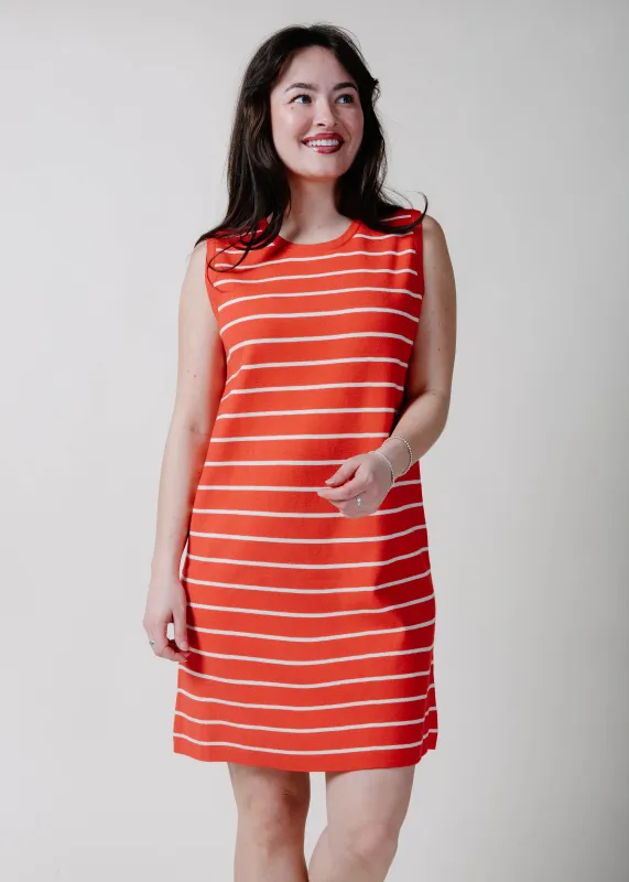 Alex Striped Mini Dress - Poppy made by Wishlist