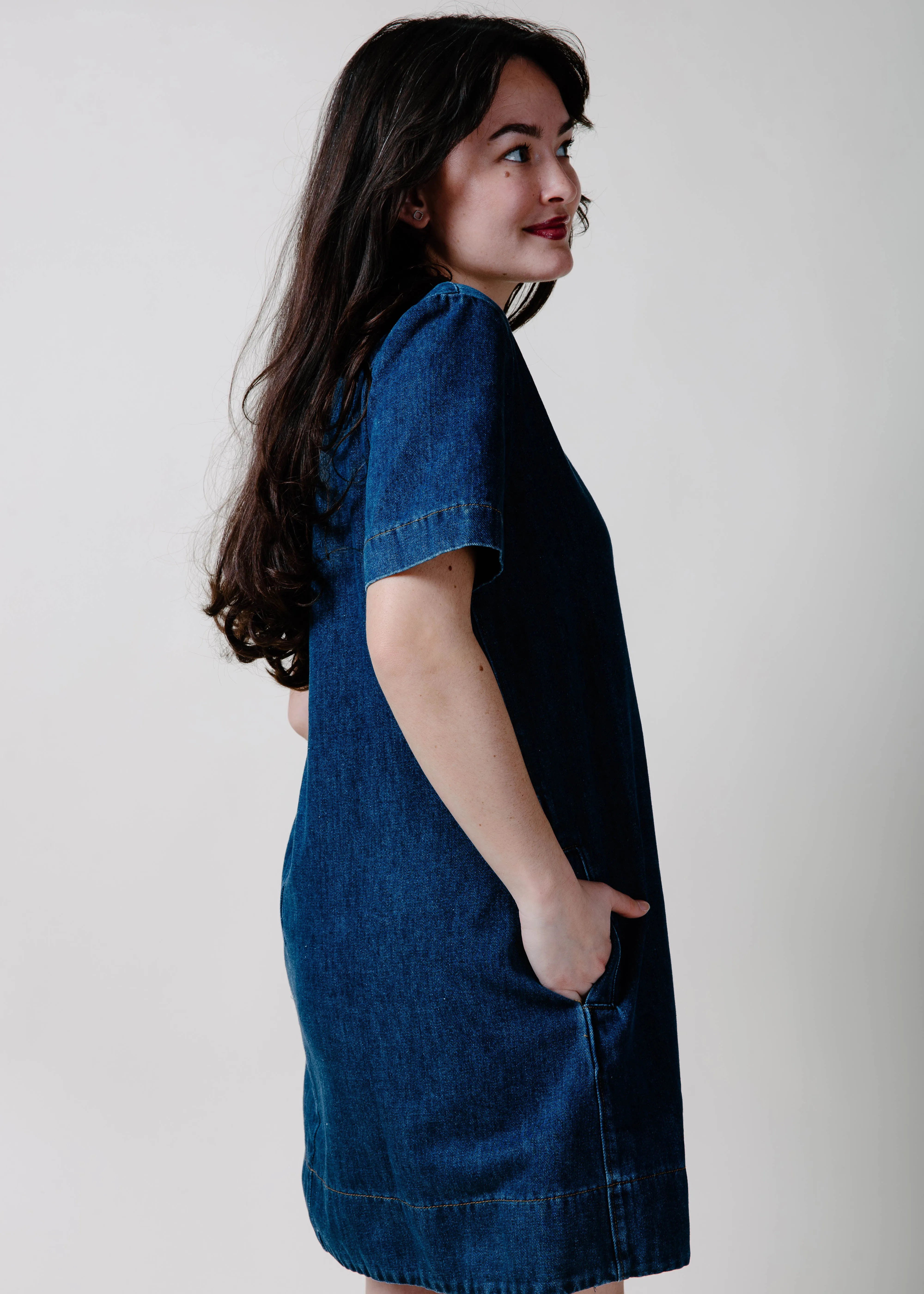 Indy Denim Mini Dress sold by Vinnie Louise product image thumbnail 3