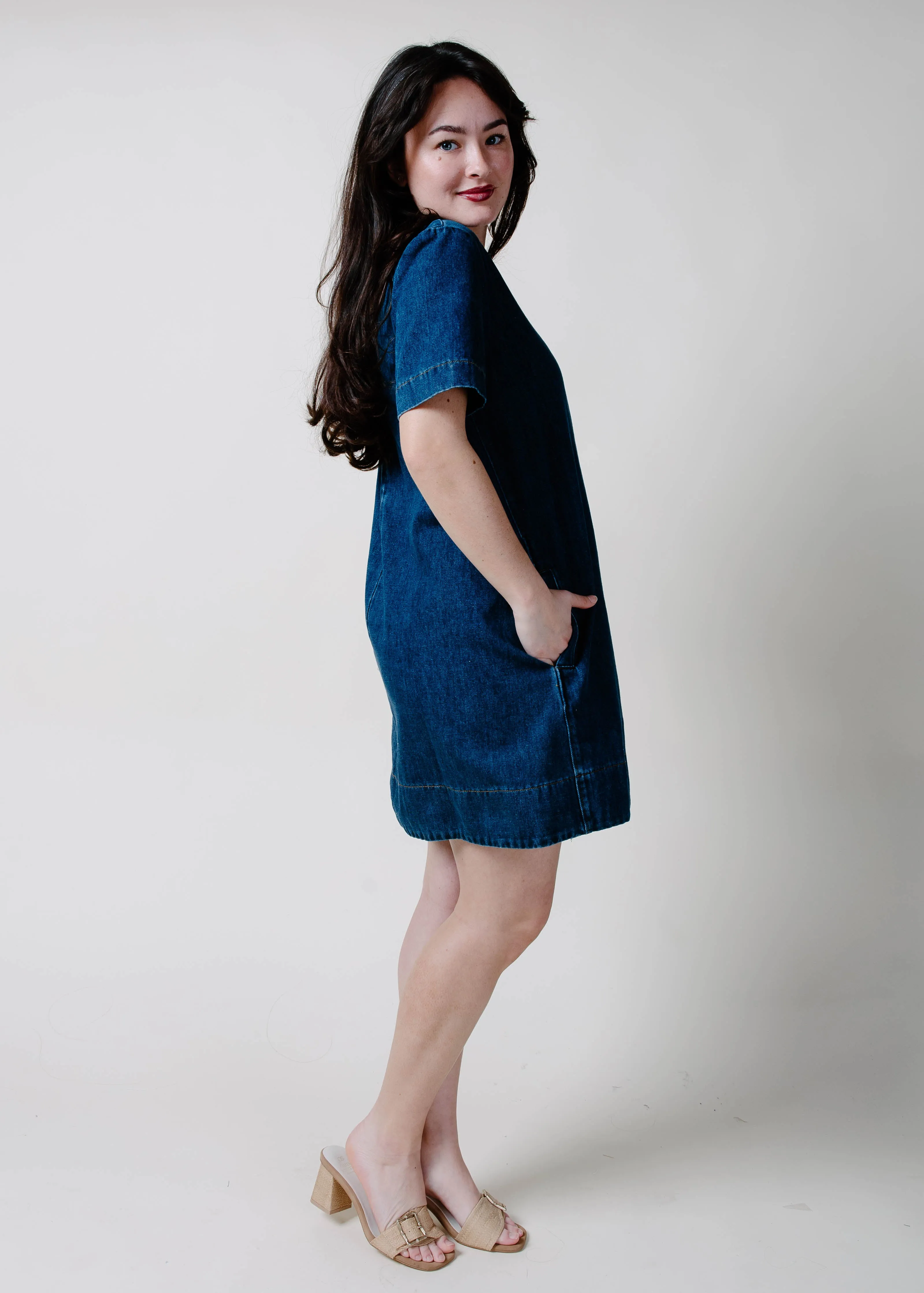 Indy Denim Mini Dress sold by Vinnie Louise product image thumbnail 4