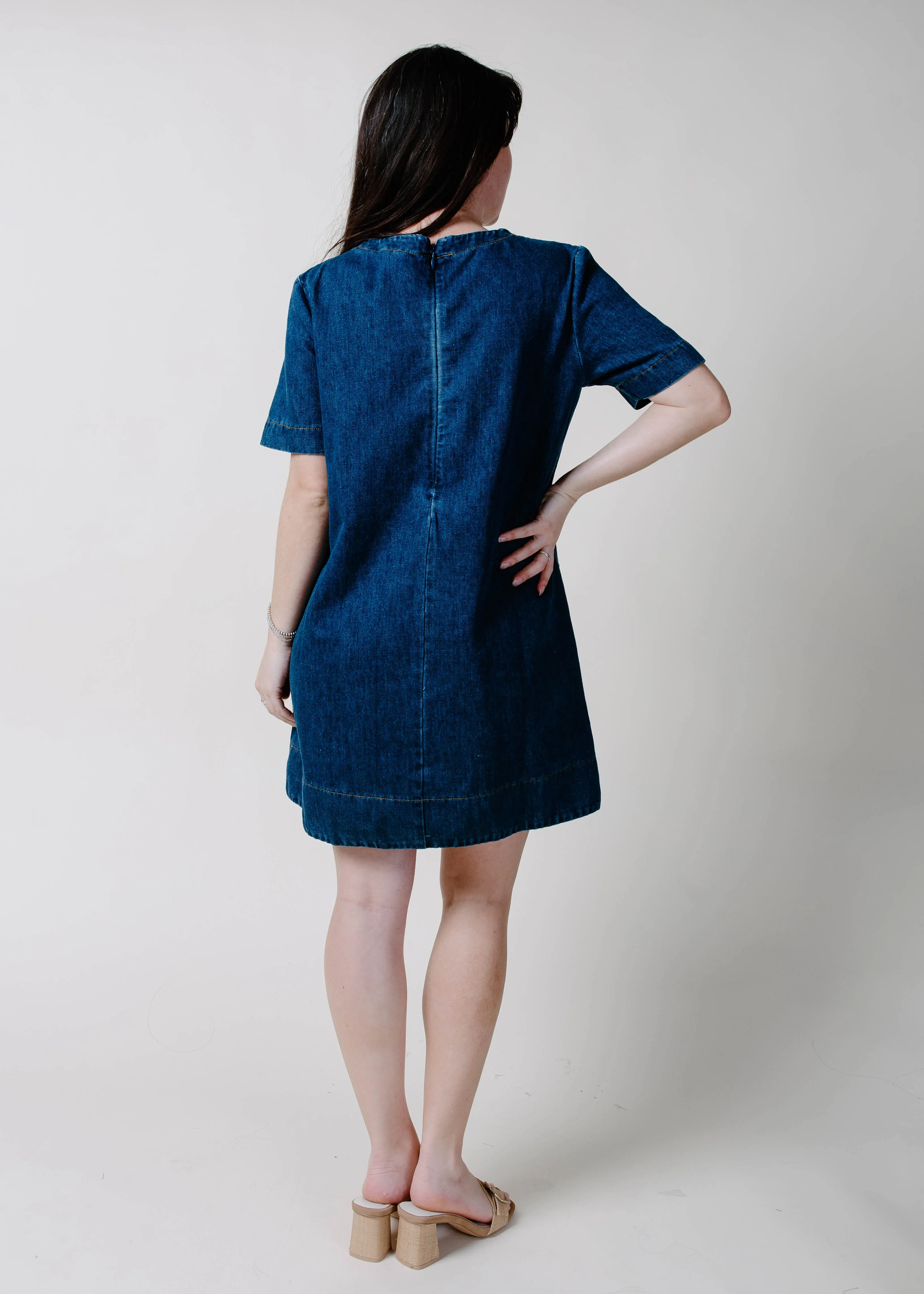 Indy Denim Mini Dress sold by Vinnie Louise product image thumbnail 5