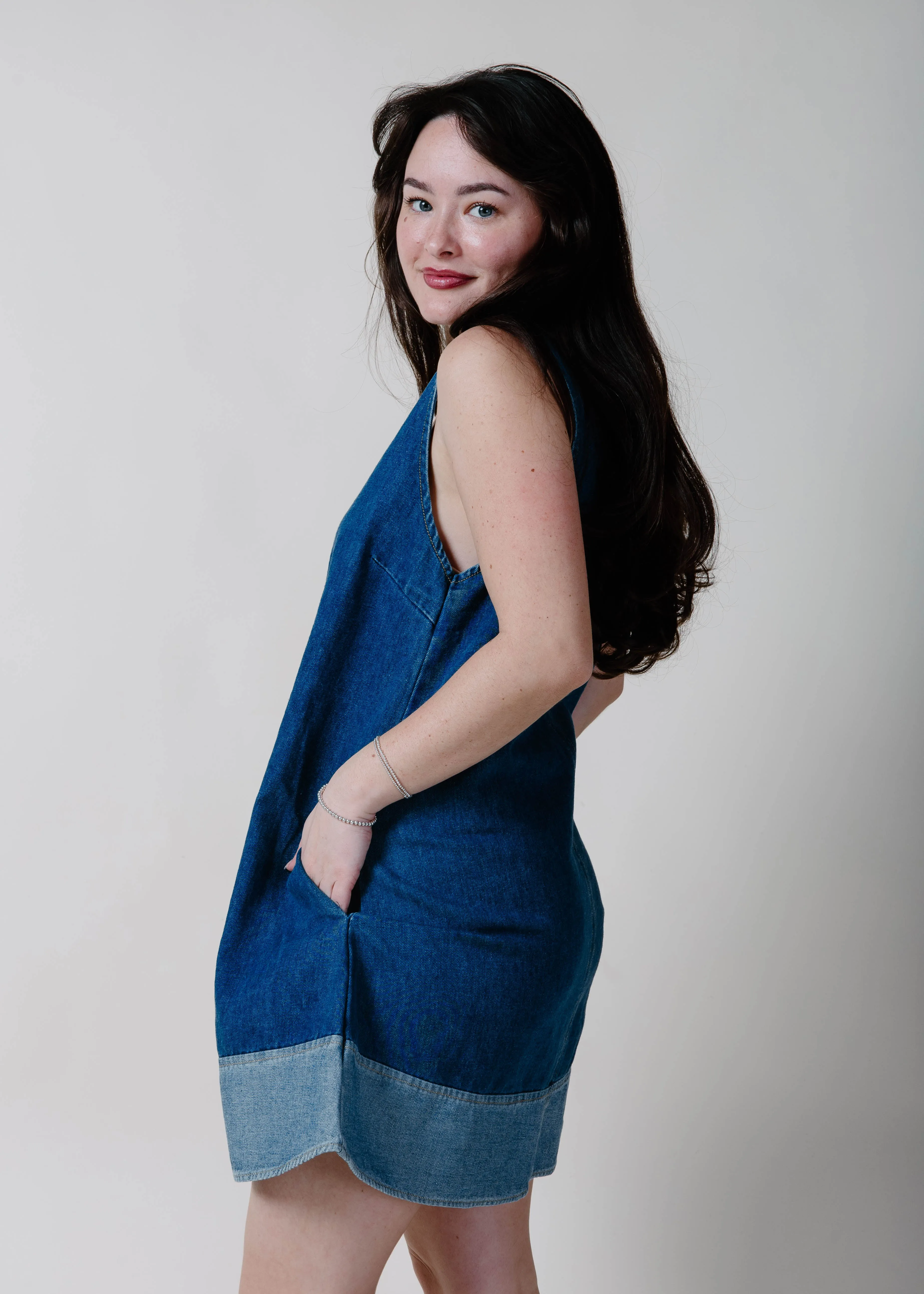 The 12th South Denim Mini Dress sold by Vinnie Louise product image thumbnail 3