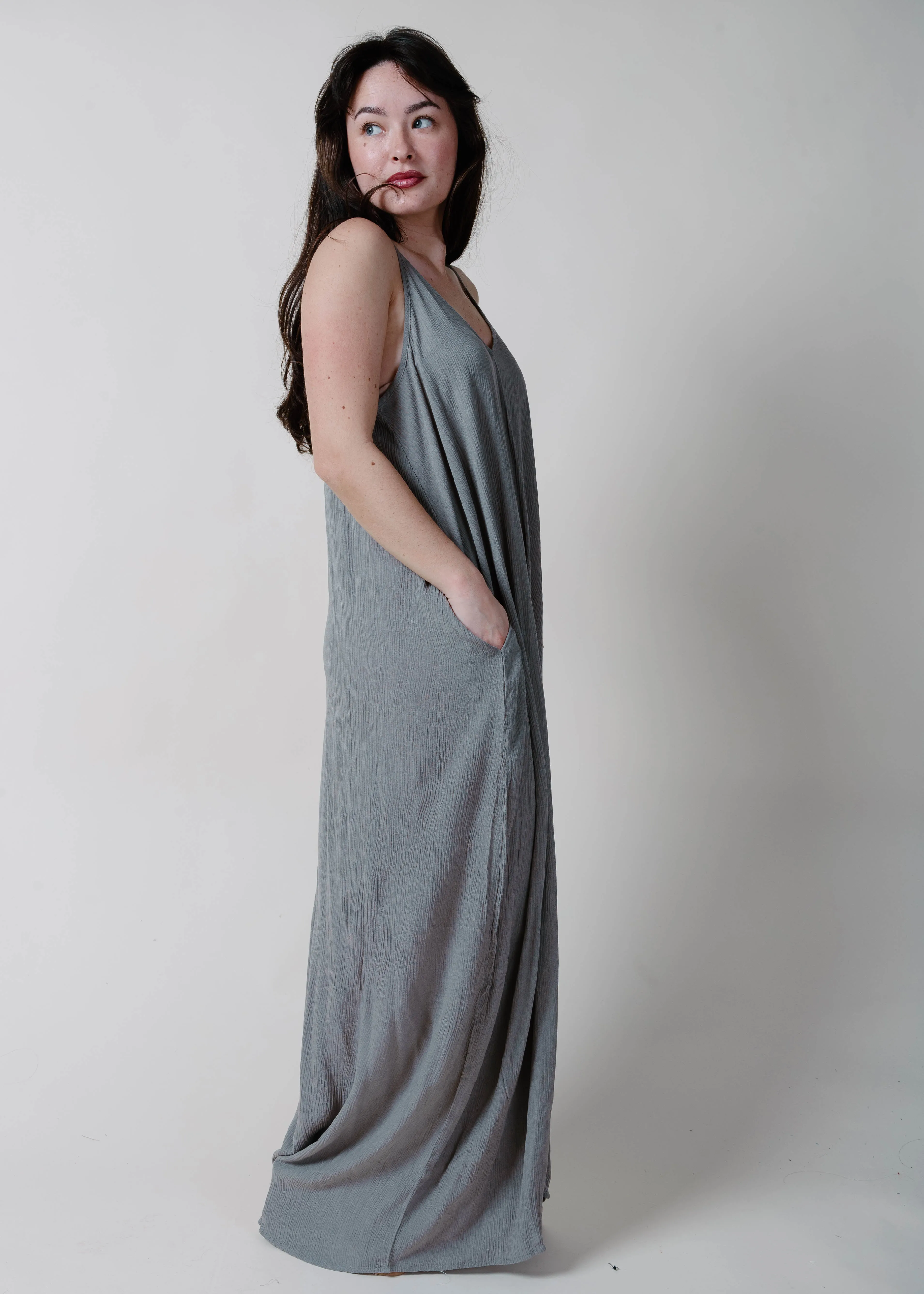 The Coco Maxi Dress - Cement sold by Vinnie Louise product image thumbnail 3