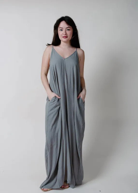 The Coco Maxi Dress - Cement made by Vinnie Louise
